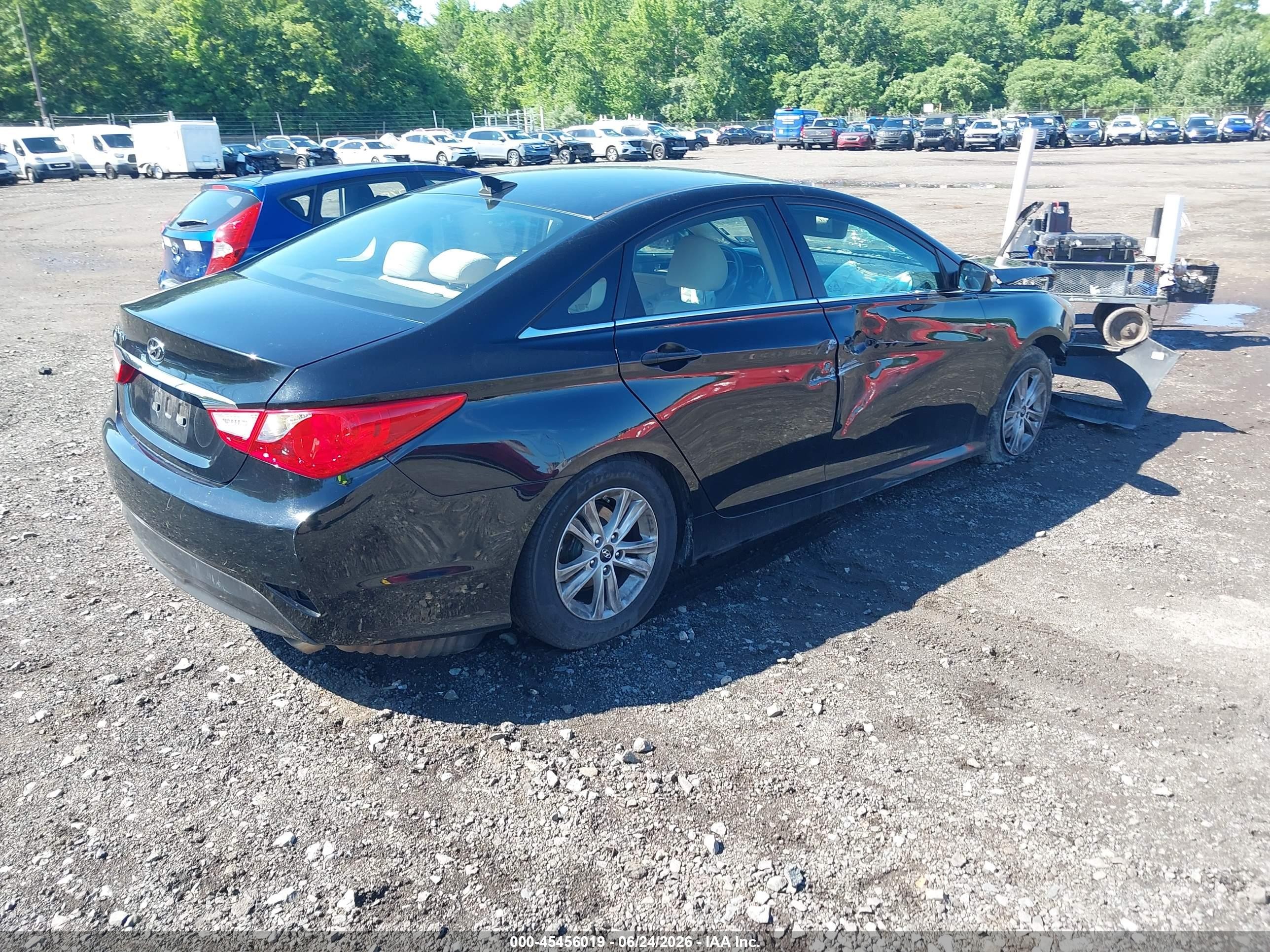 2014 Hyundai Sonata Gls Black vin: 5NPEB4AC9EH813945