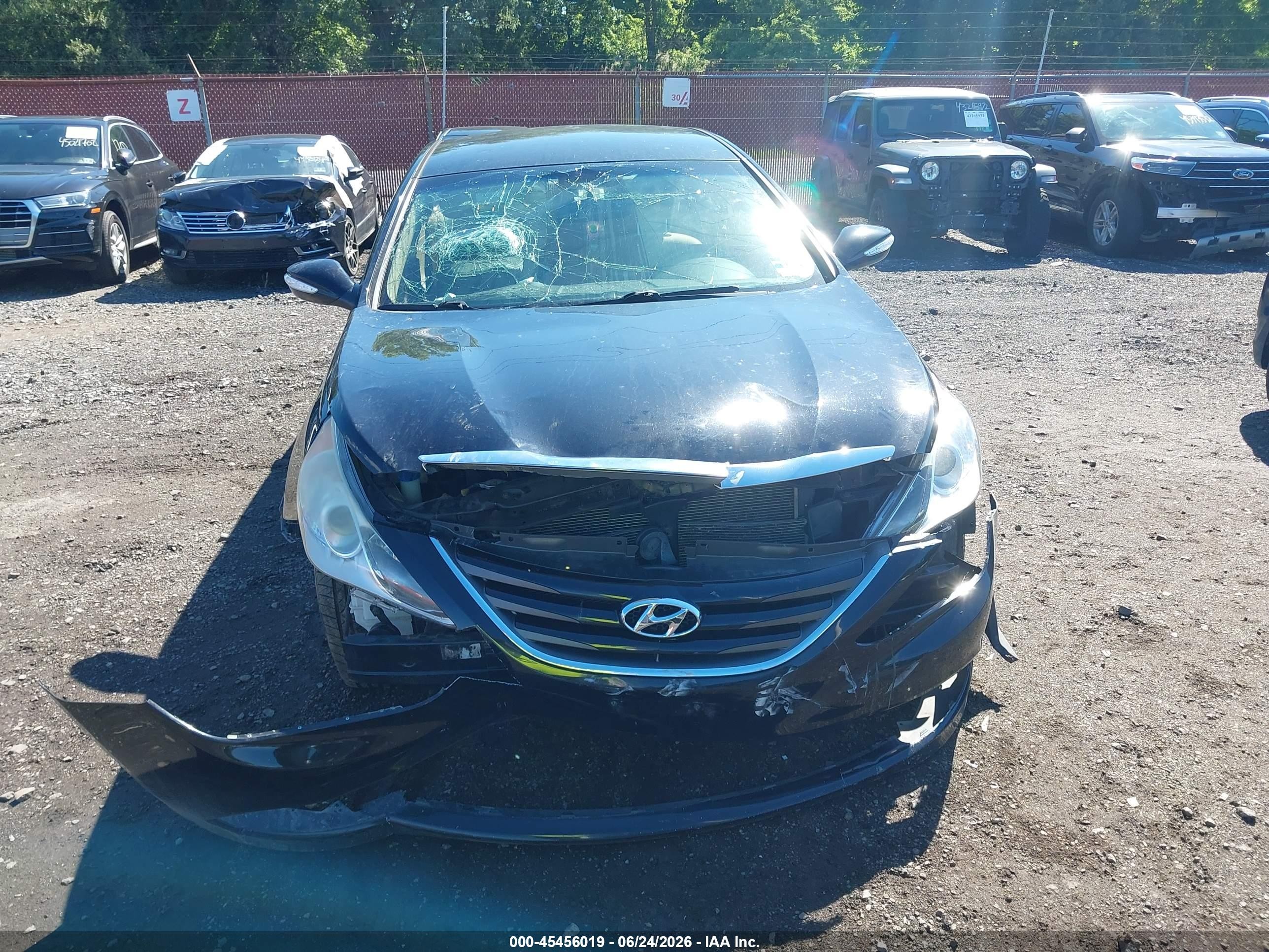 2014 Hyundai Sonata Gls Black vin: 5NPEB4AC9EH813945