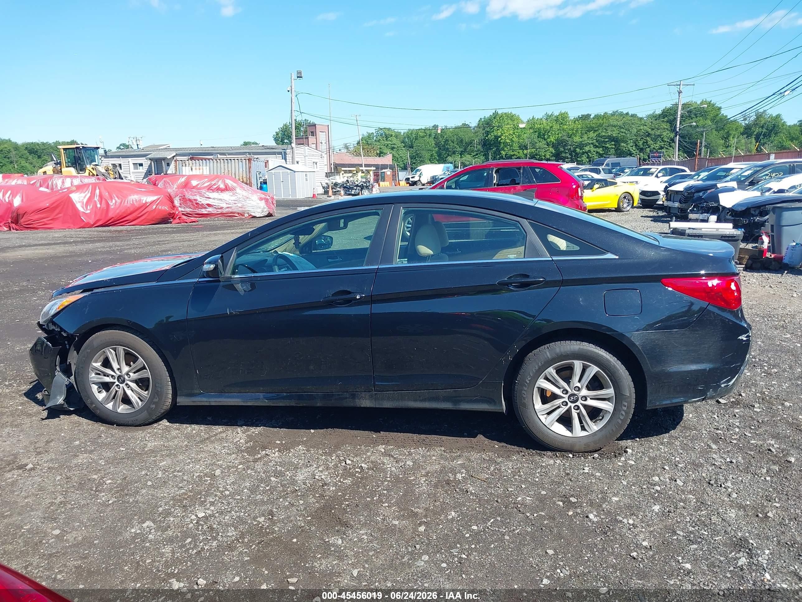 2014 Hyundai Sonata Gls Black vin: 5NPEB4AC9EH813945