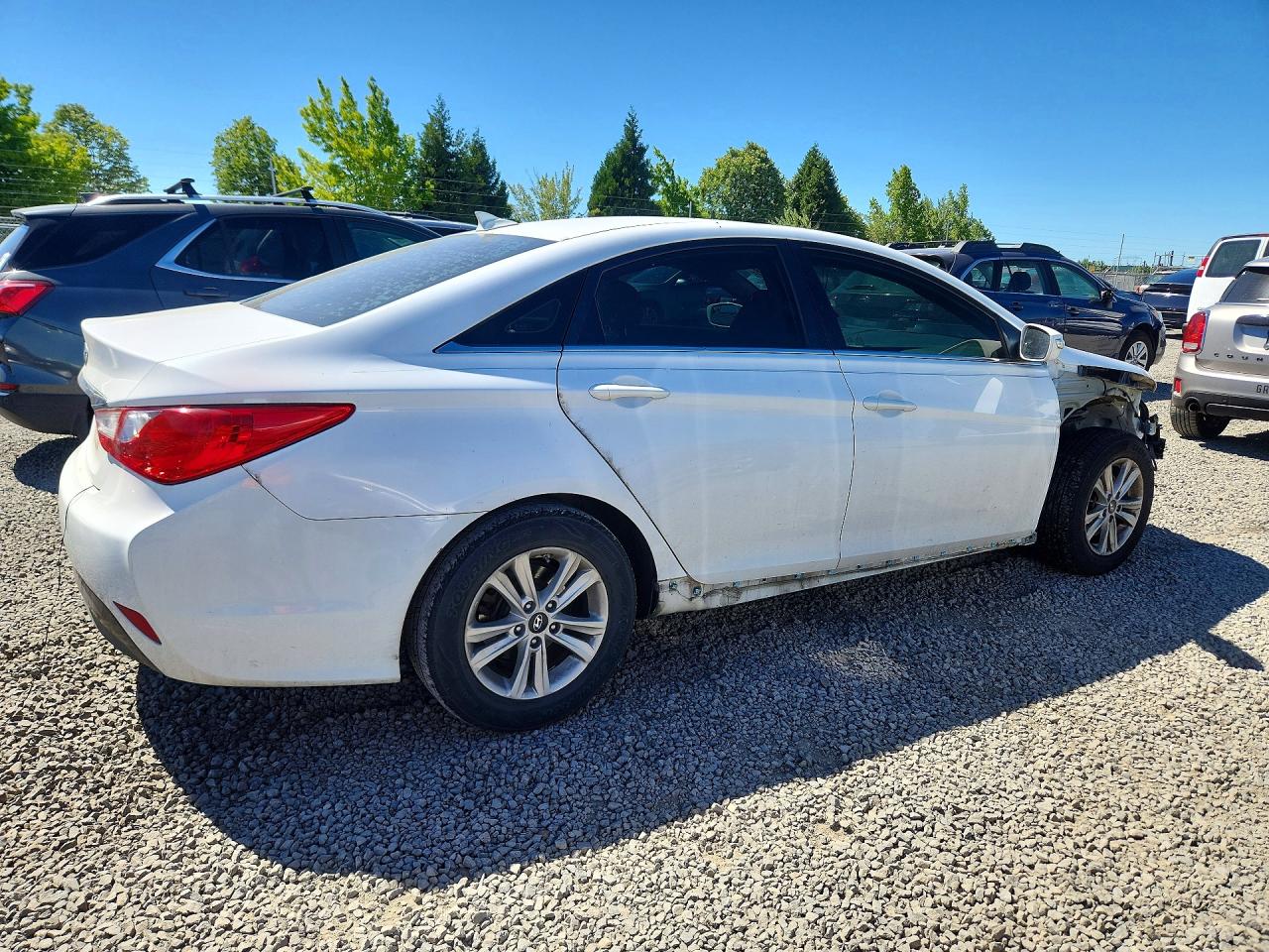 2014 Hyundai Sonata Gls White vin: 5NPEB4AC9EH815369