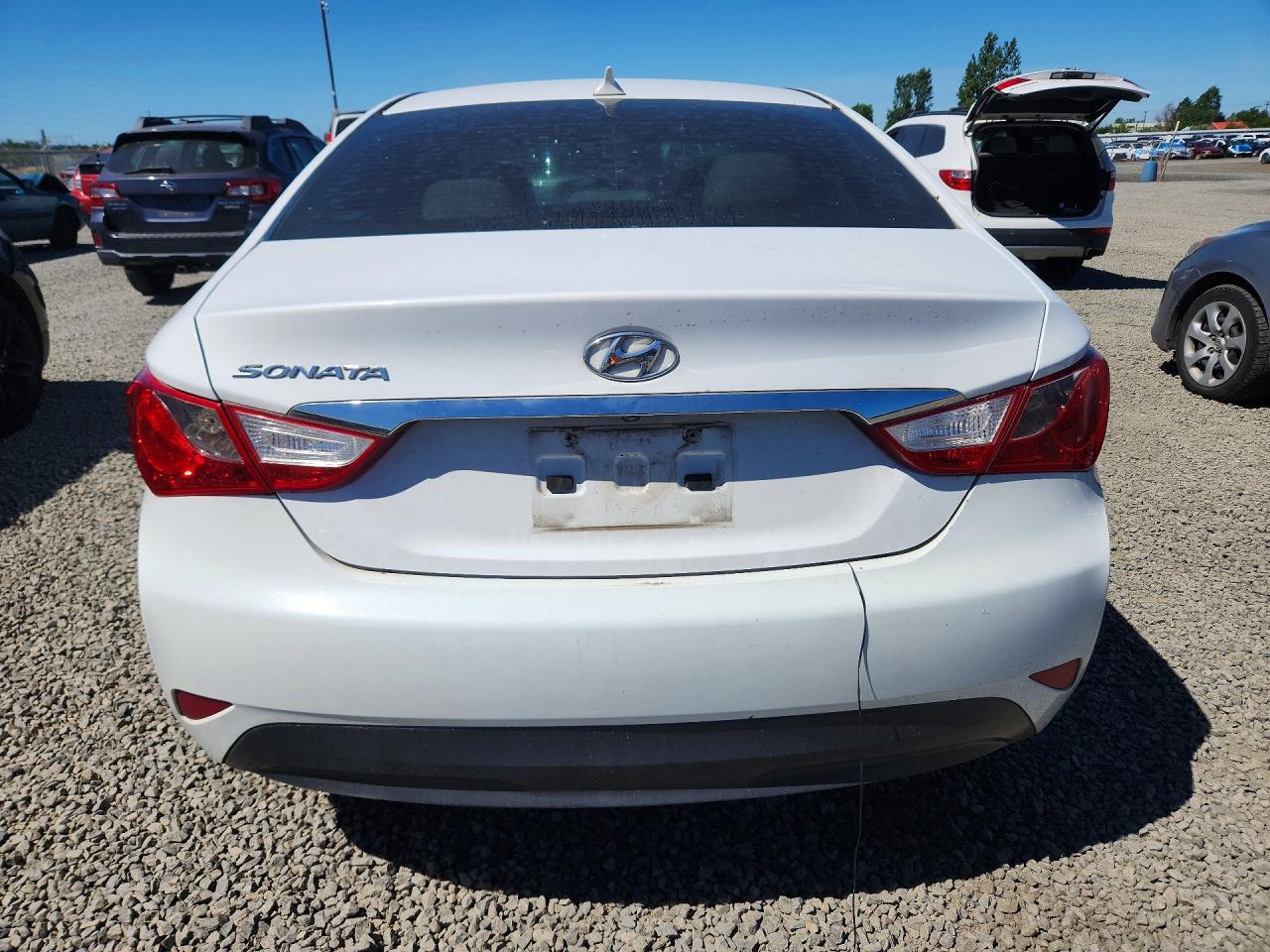 2014 Hyundai Sonata Gls White vin: 5NPEB4AC9EH815369