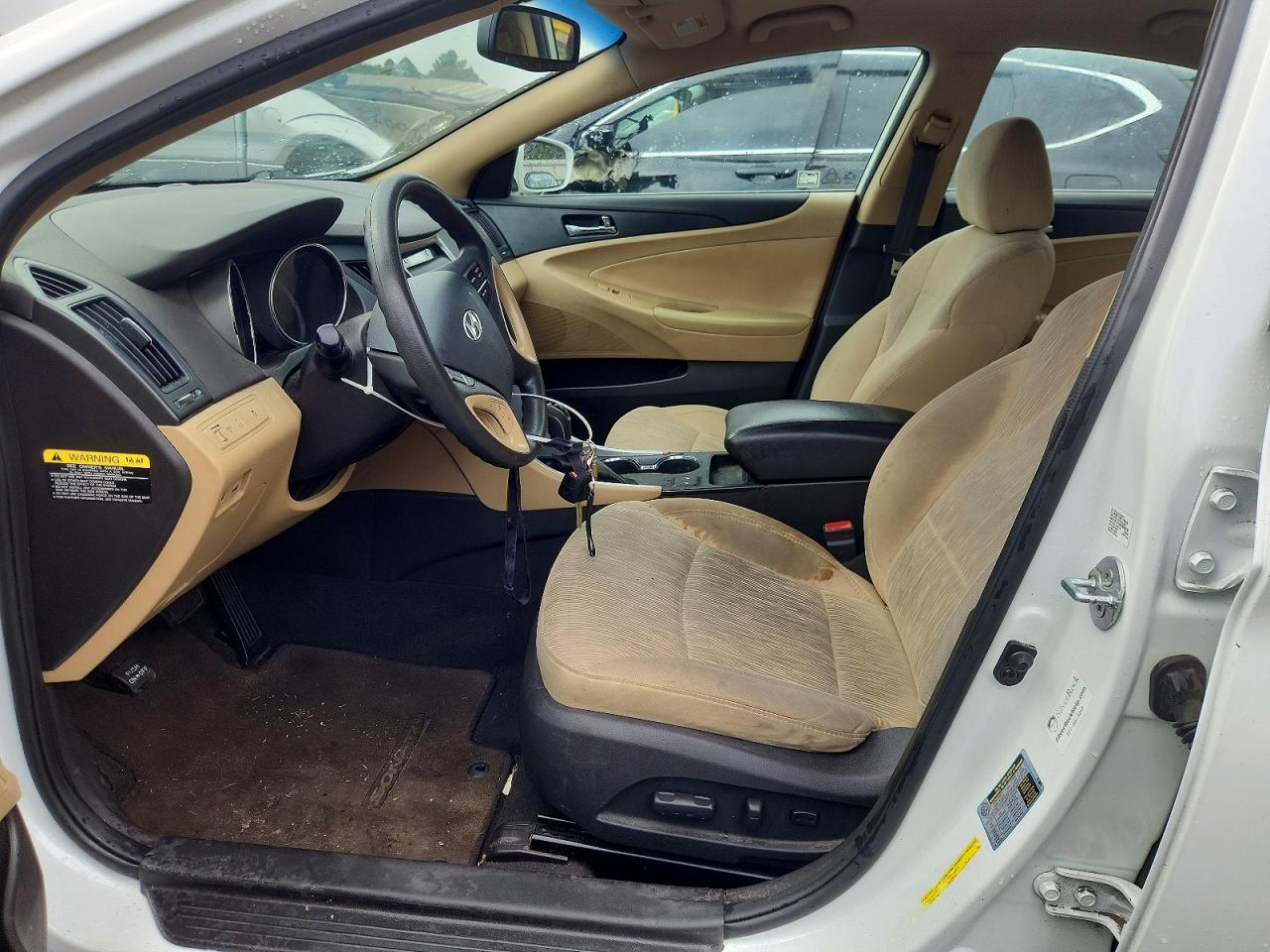 2014 Hyundai Sonata Gls White vin: 5NPEB4AC9EH820720