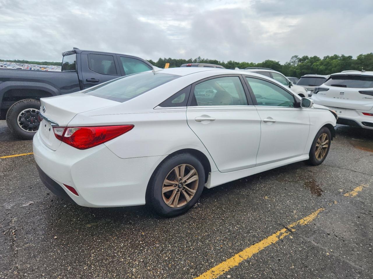 2014 Hyundai Sonata Gls White vin: 5NPEB4AC9EH820720