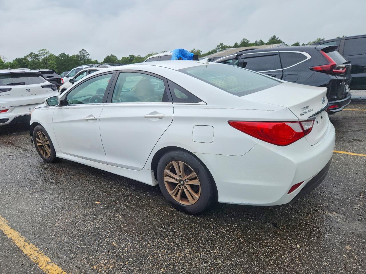 2014 Hyundai Sonata Gls White vin: 5NPEB4AC9EH820720