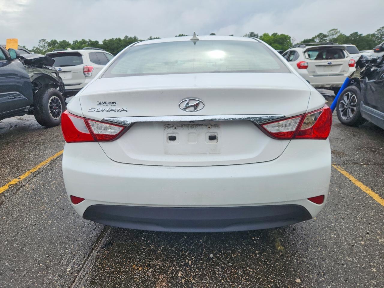 2014 Hyundai Sonata Gls White vin: 5NPEB4AC9EH820720