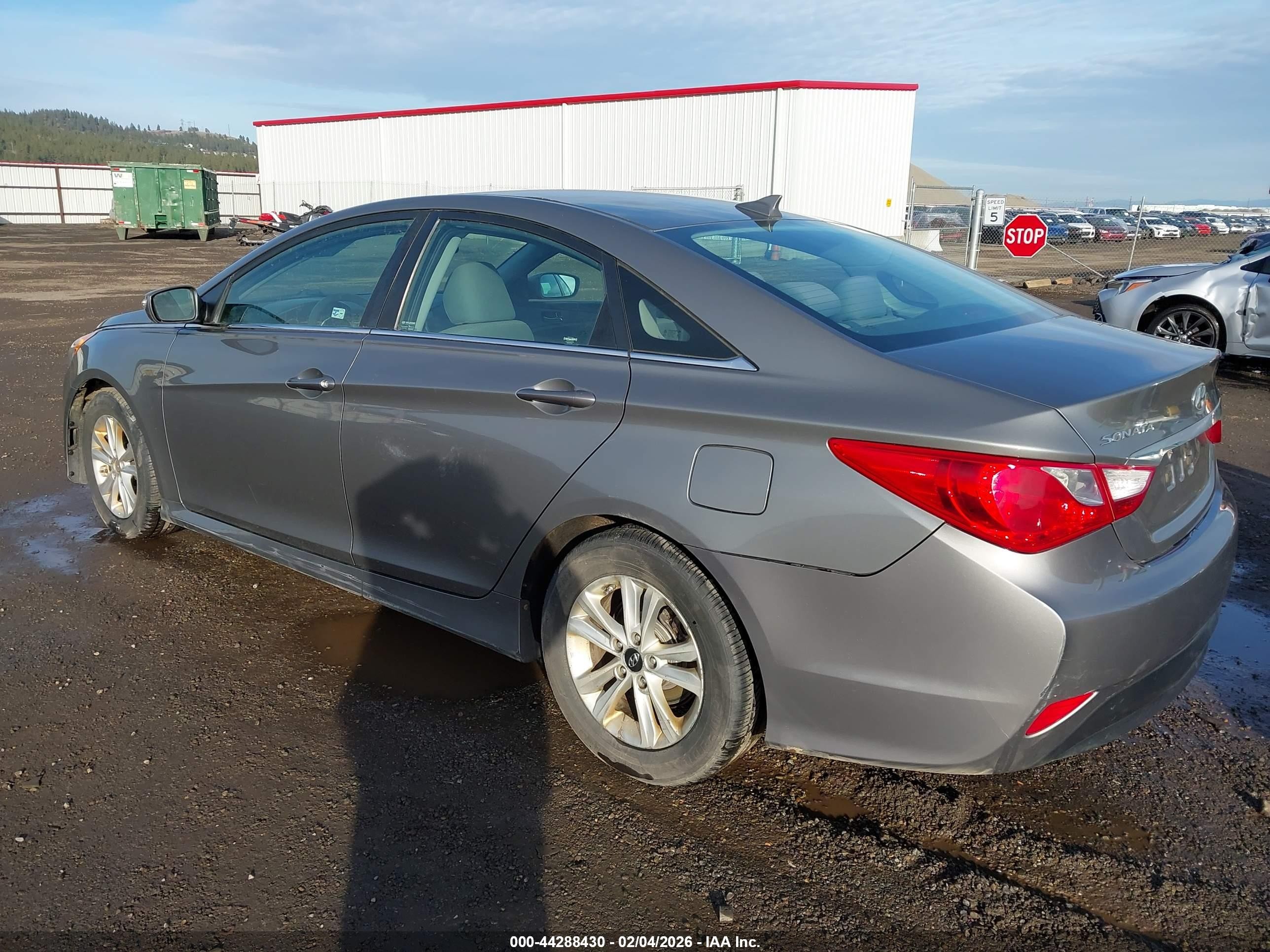 2014 Hyundai Sonata Gls Серый vin: 5NPEB4AC9EH827411