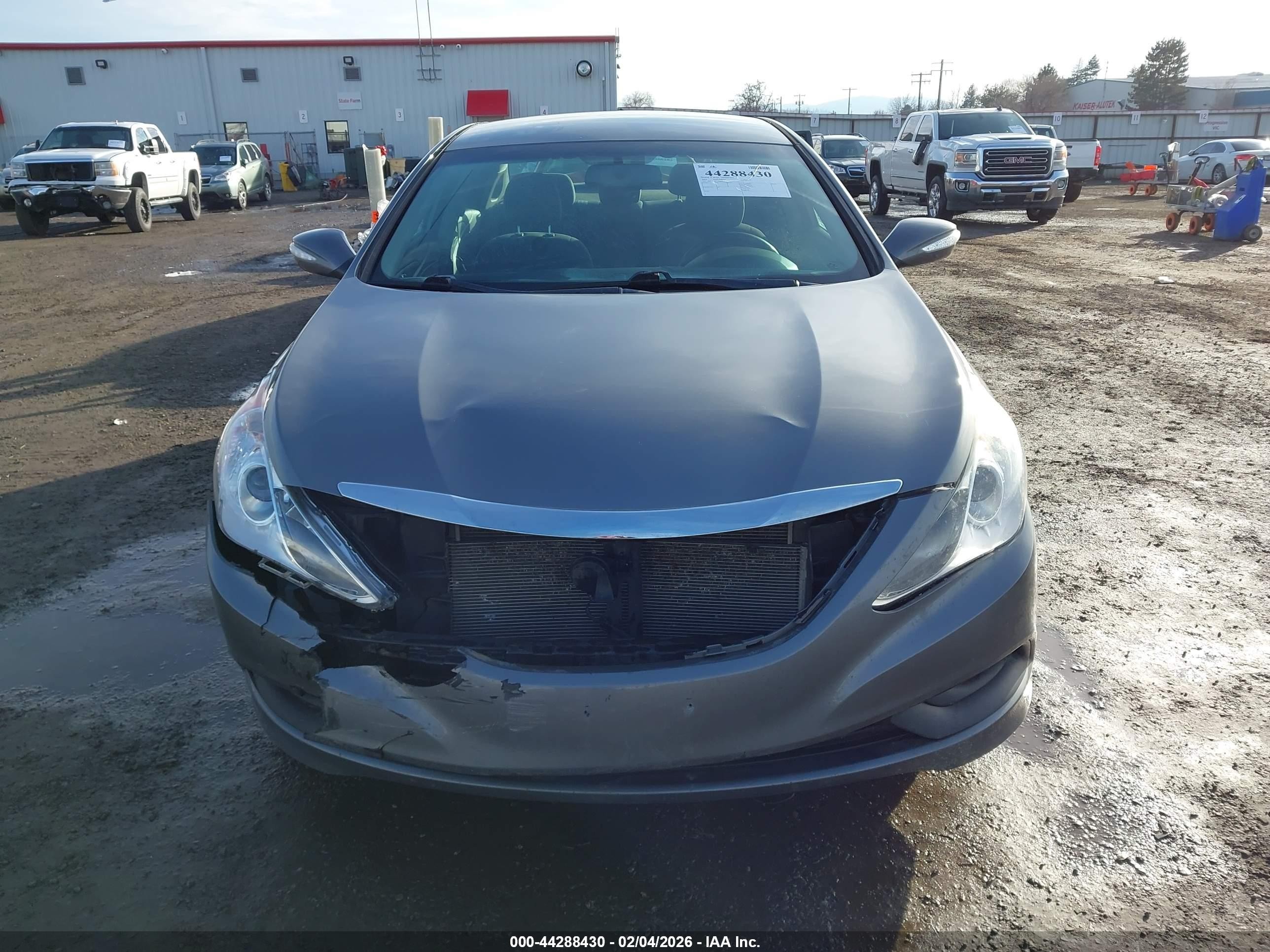 2014 Hyundai Sonata Gls Серый vin: 5NPEB4AC9EH827411
