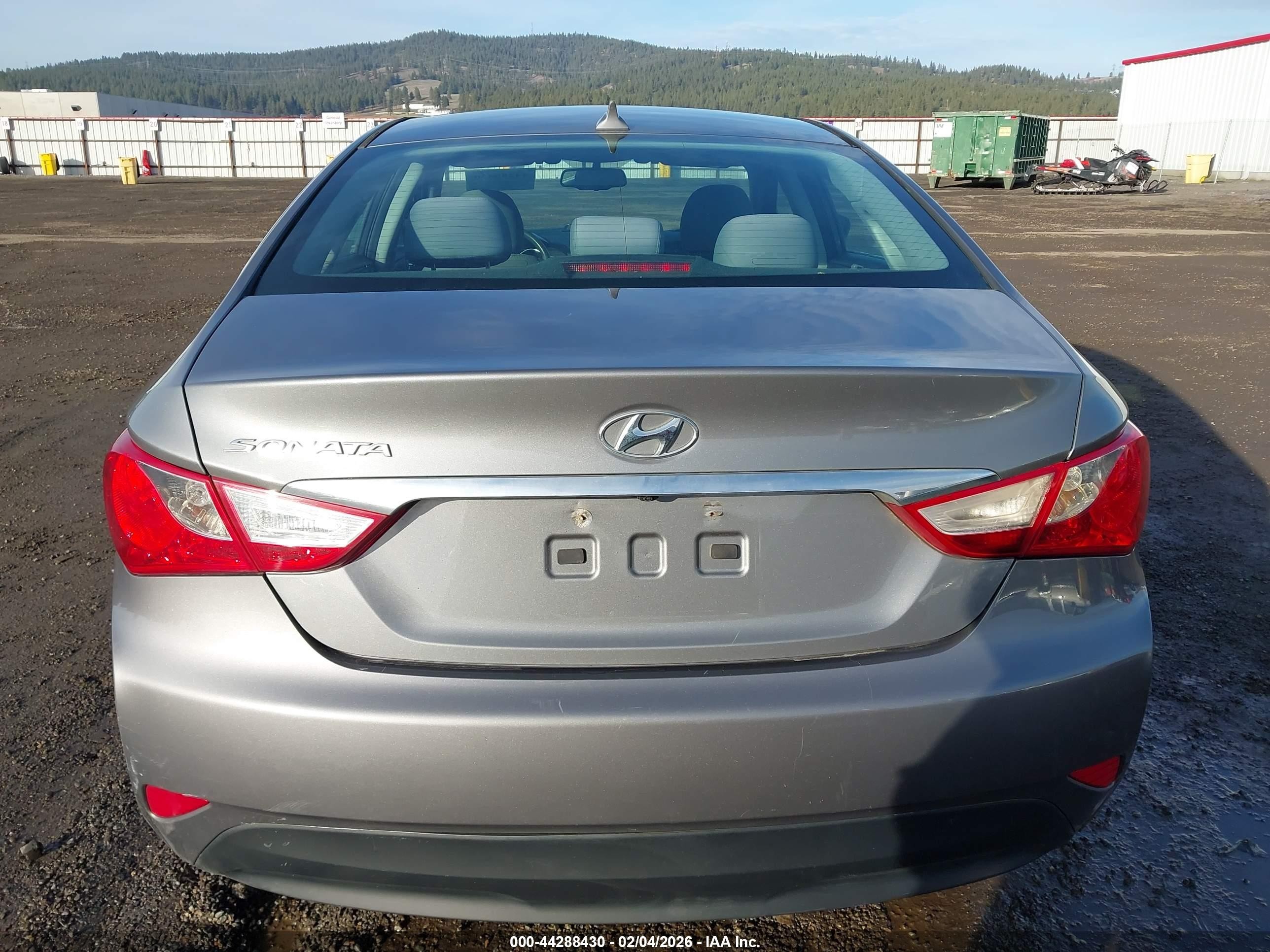 2014 Hyundai Sonata Gls Серый vin: 5NPEB4AC9EH827411