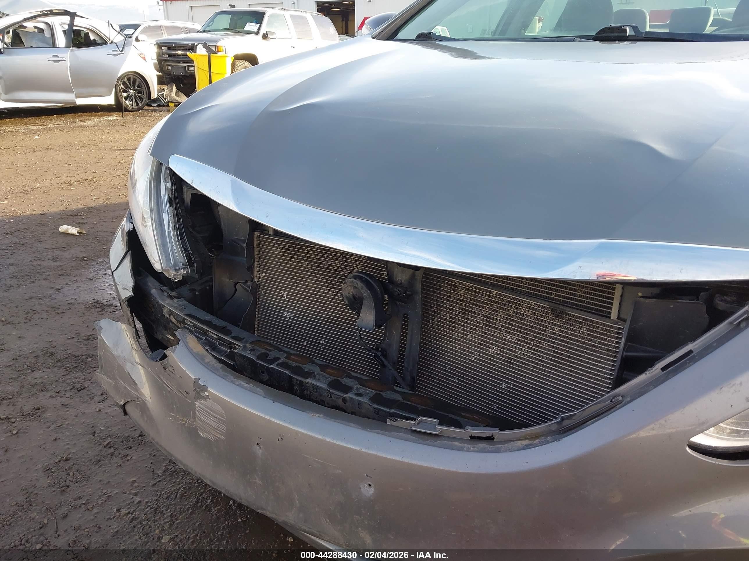 2014 Hyundai Sonata Gls Серый vin: 5NPEB4AC9EH827411