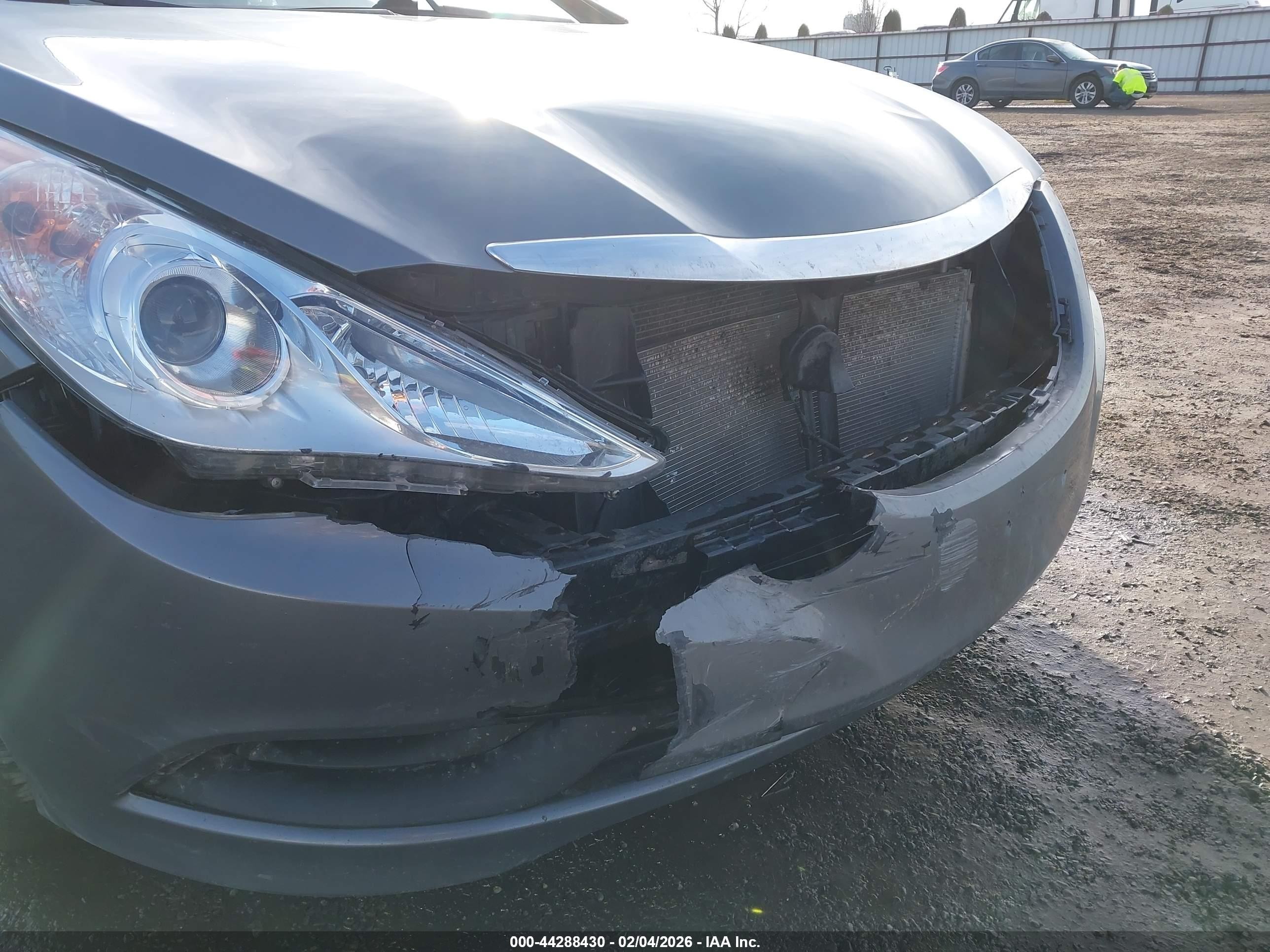 2014 Hyundai Sonata Gls Серый vin: 5NPEB4AC9EH827411