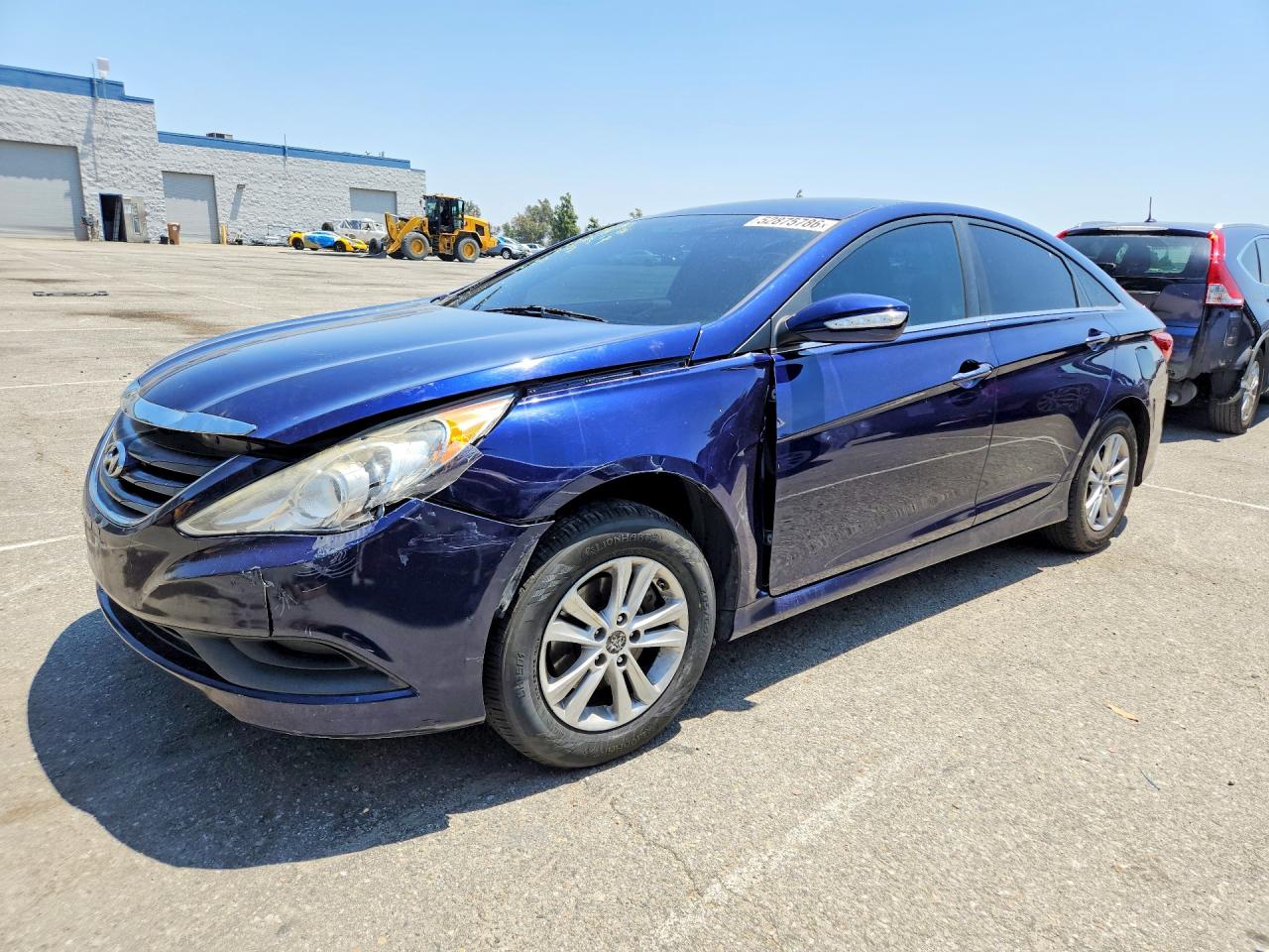 2014 Hyundai Sonata Gls Blue vin: 5NPEB4AC9EH827683