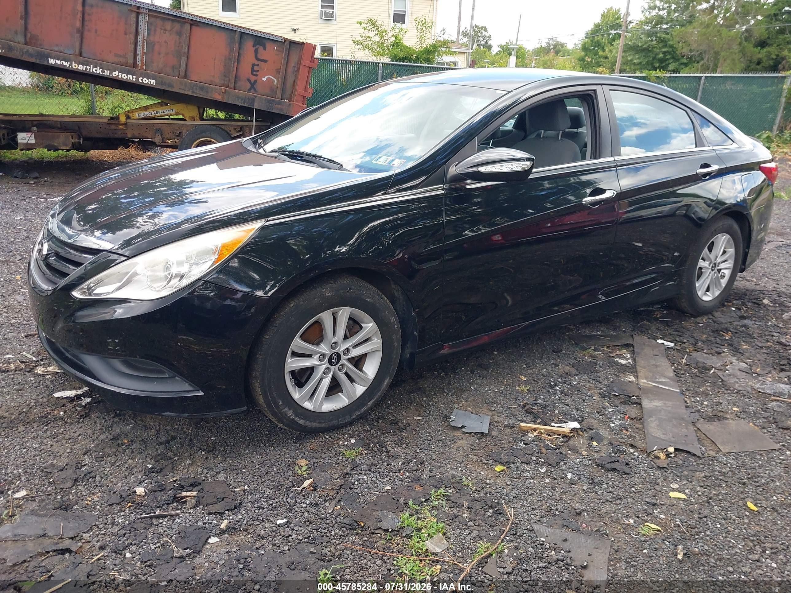 2014 Hyundai Sonata Gls Черный vin: 5NPEB4AC9EH839560