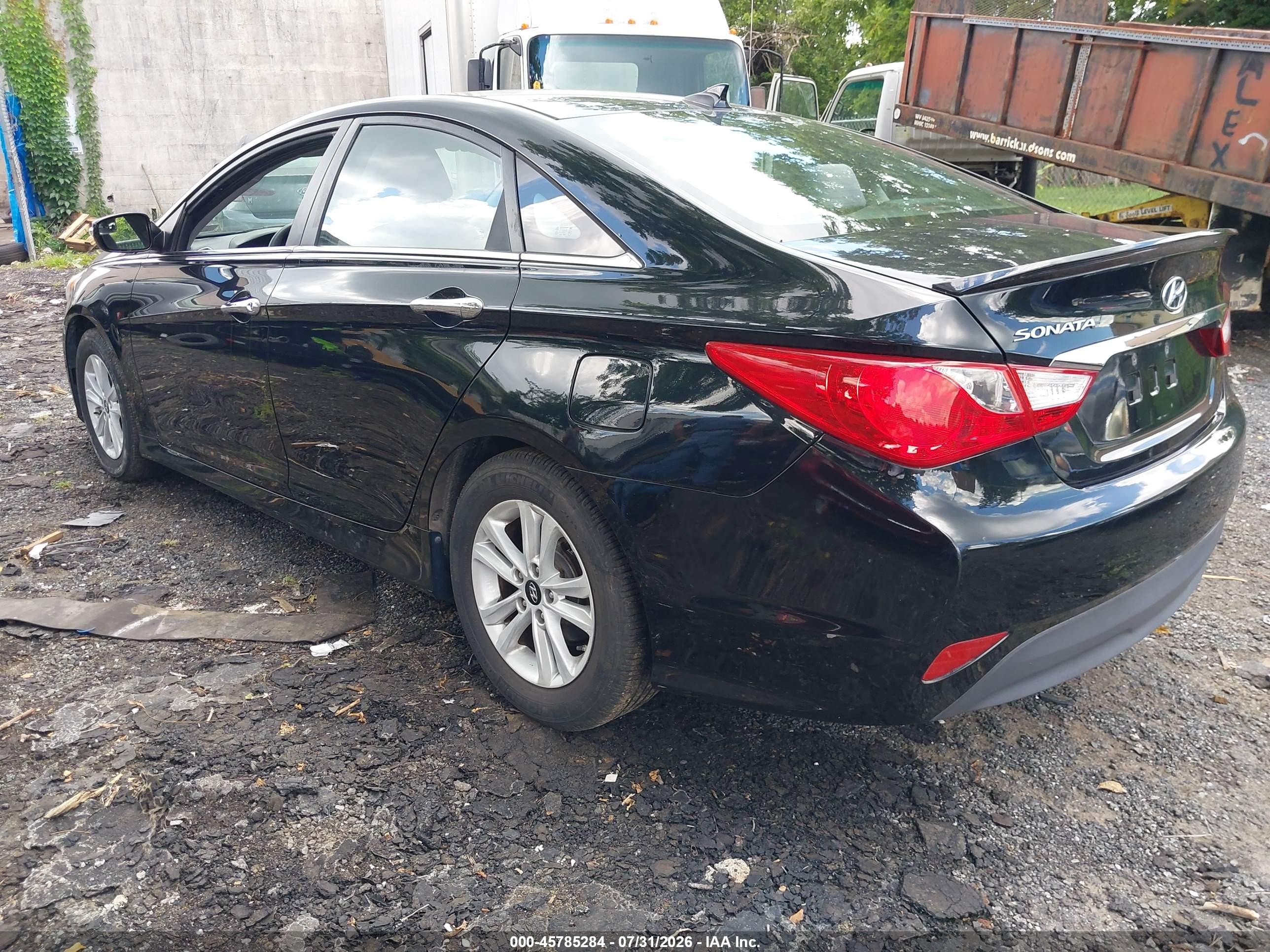 2014 Hyundai Sonata Gls Черный vin: 5NPEB4AC9EH839560