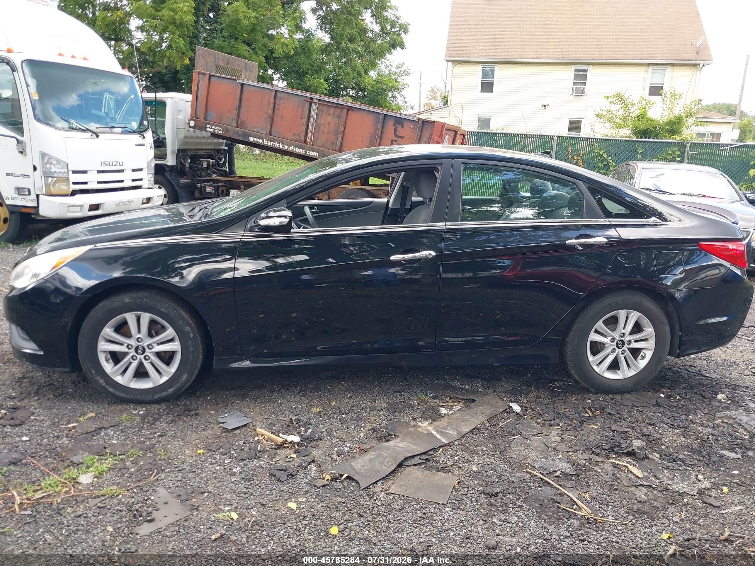 2014 Hyundai Sonata Gls Черный vin: 5NPEB4AC9EH839560