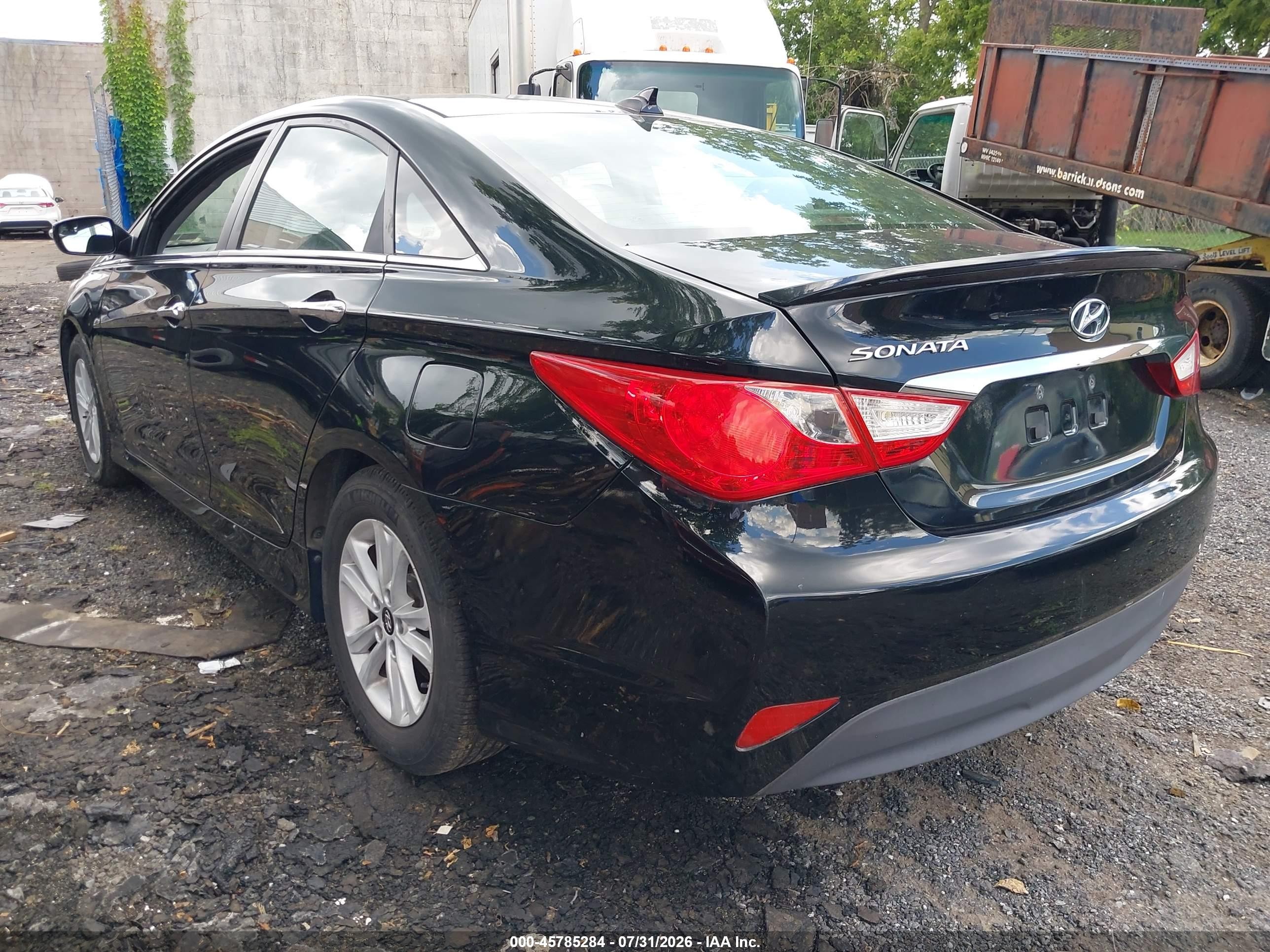 2014 Hyundai Sonata Gls Черный vin: 5NPEB4AC9EH839560