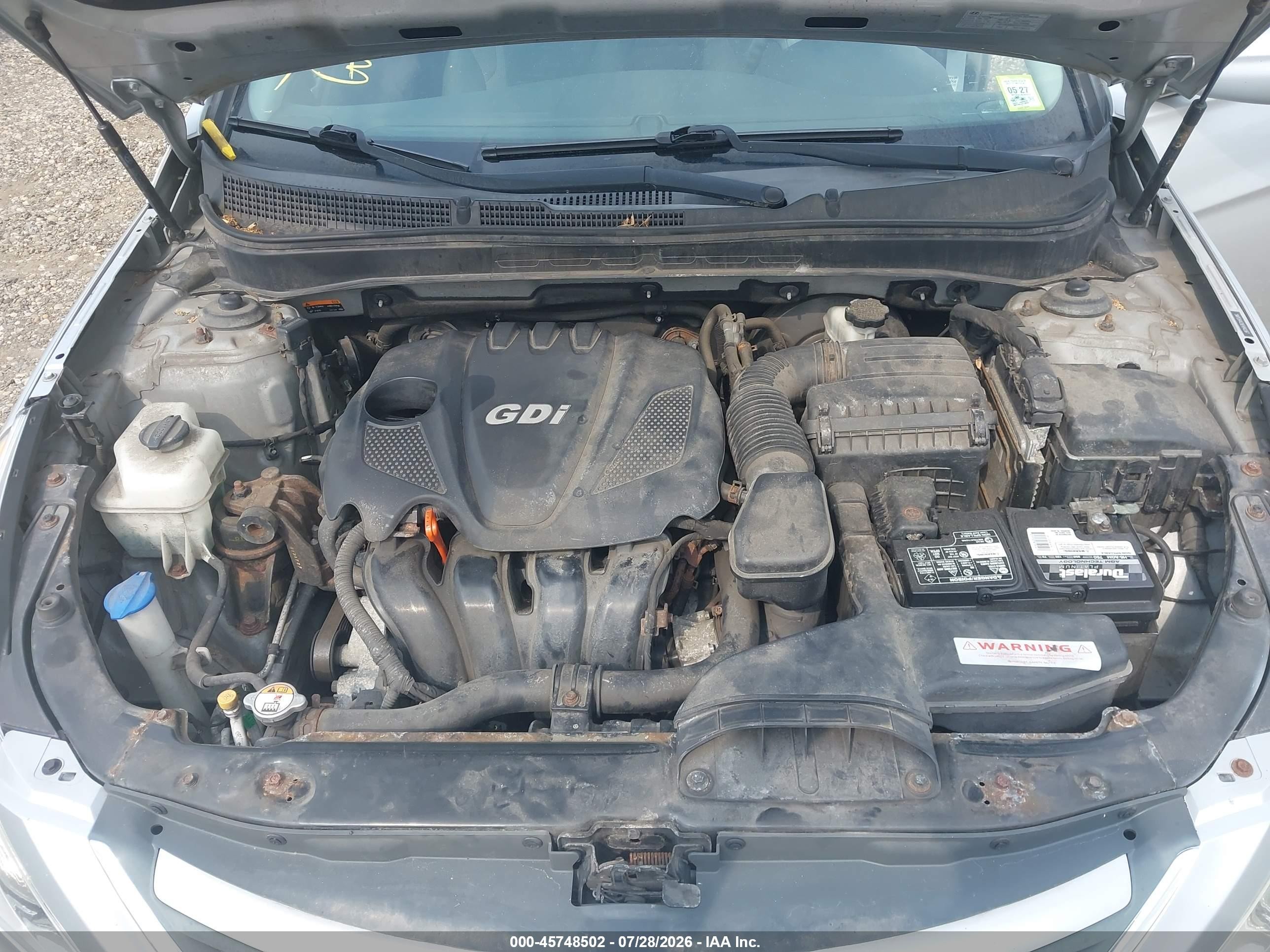 2014 Hyundai Sonata Gls Silver vin: 5NPEB4AC9EH840367