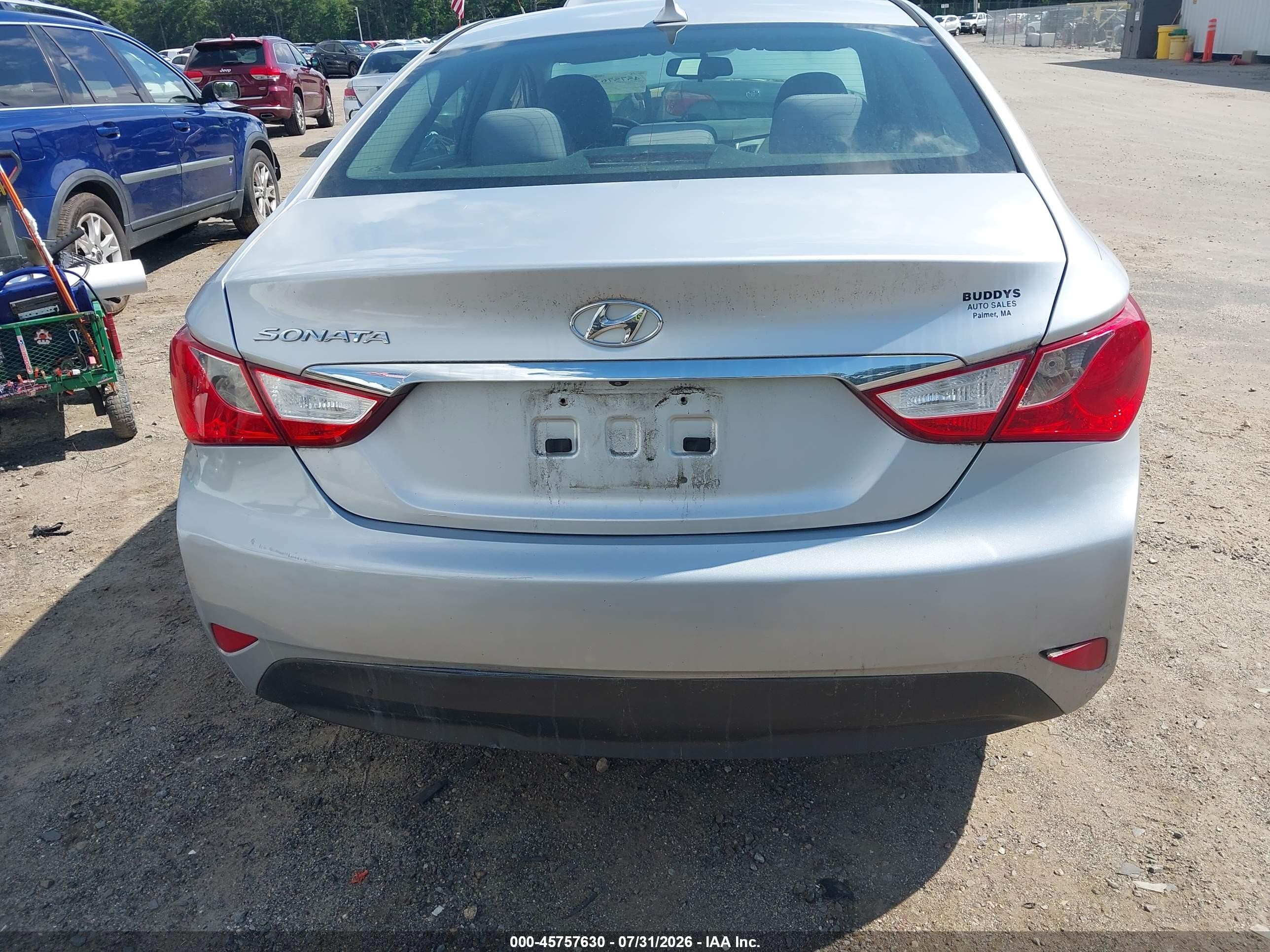 2014 Hyundai Sonata Gls Silver vin: 5NPEB4AC9EH842443