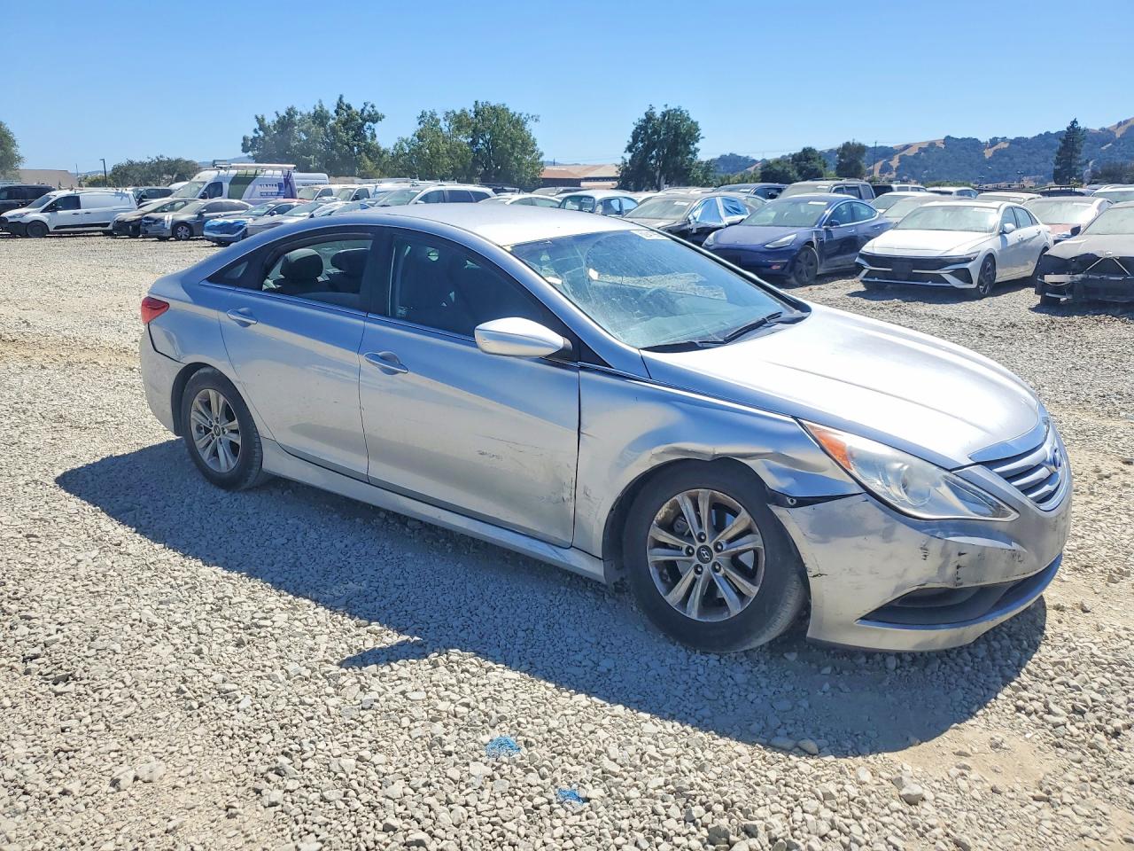 2014 Hyundai Sonata Gls Серый vin: 5NPEB4AC9EH848596