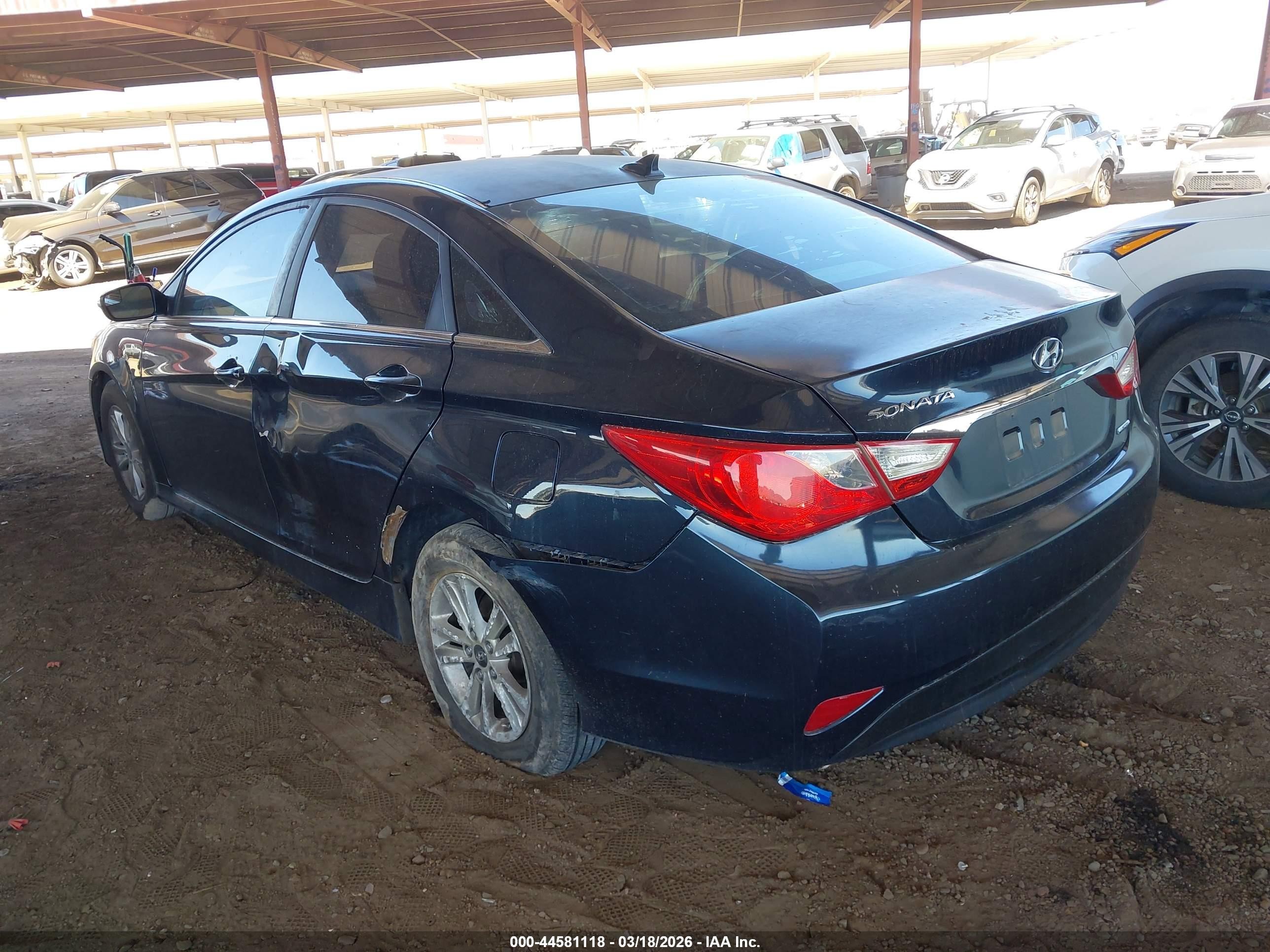 2014 Hyundai Sonata Gls Gray vin: 5NPEB4AC9EH853085