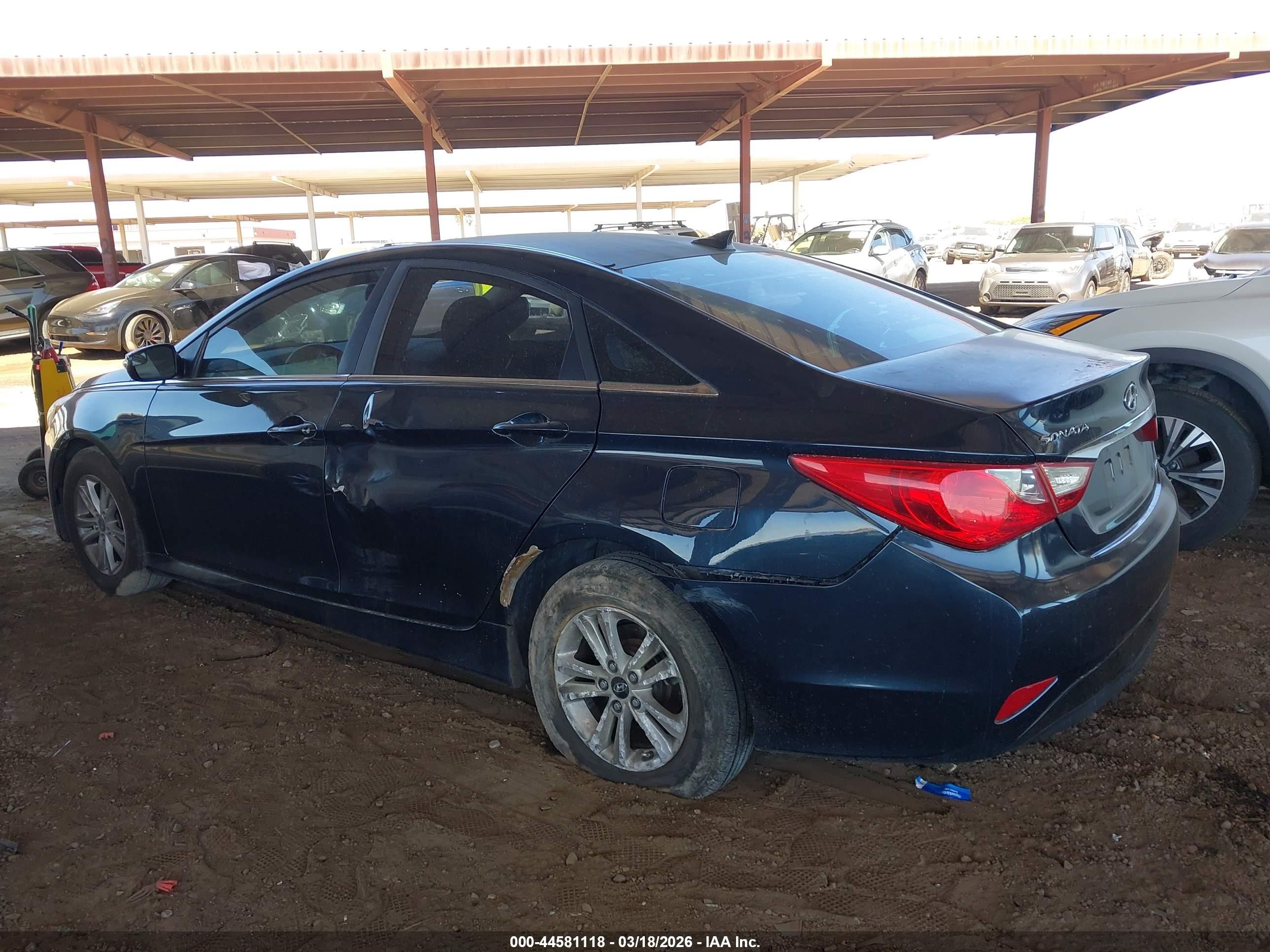 2014 Hyundai Sonata Gls Gray vin: 5NPEB4AC9EH853085