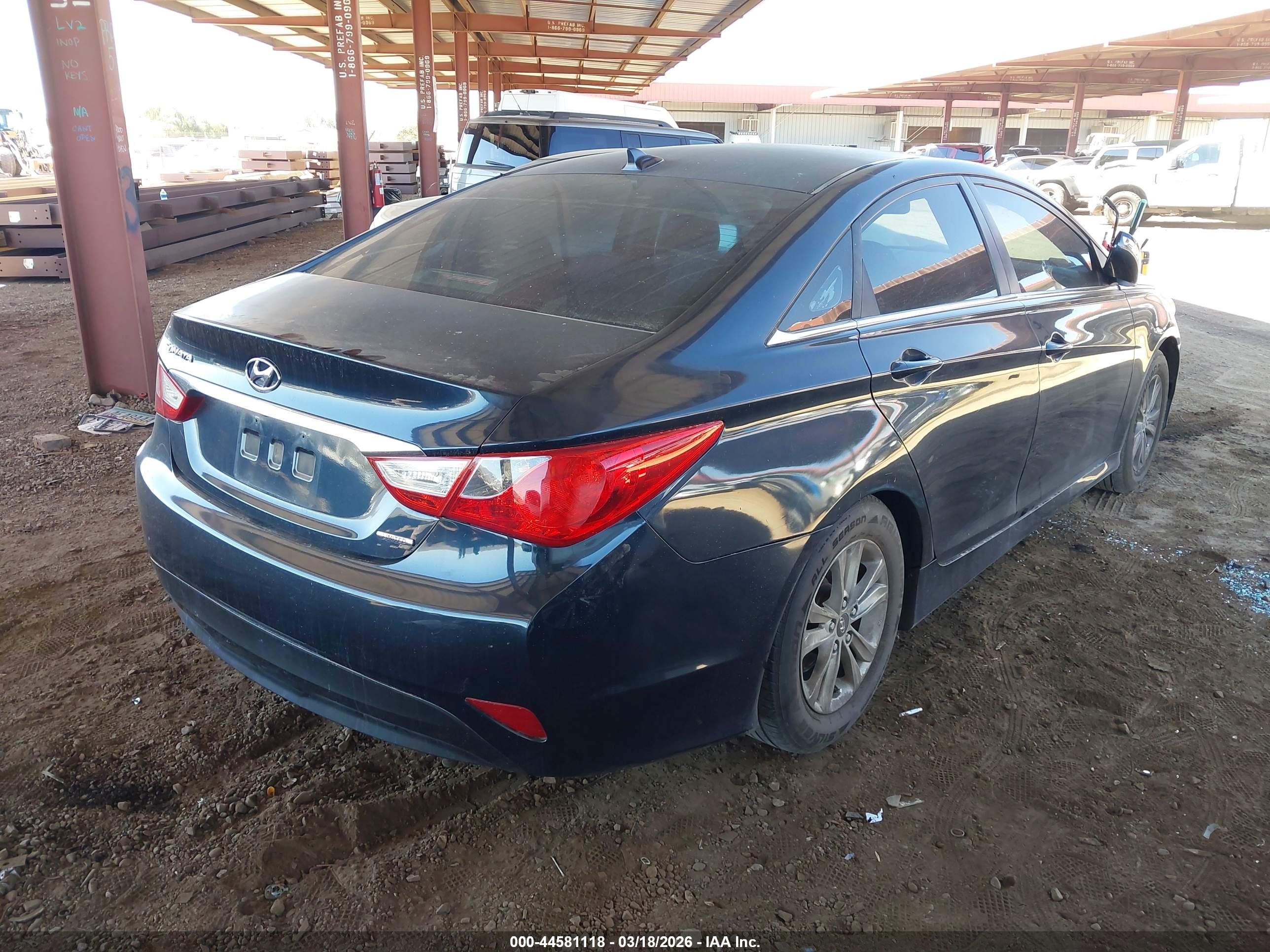 2014 Hyundai Sonata Gls Gray vin: 5NPEB4AC9EH853085