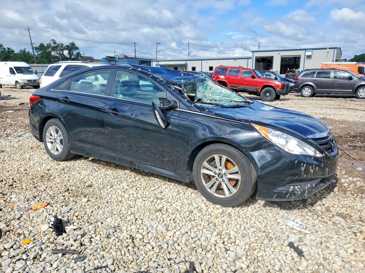 2014 Hyundai Sonata Gls Black vin: 5NPEB4AC9EH871313