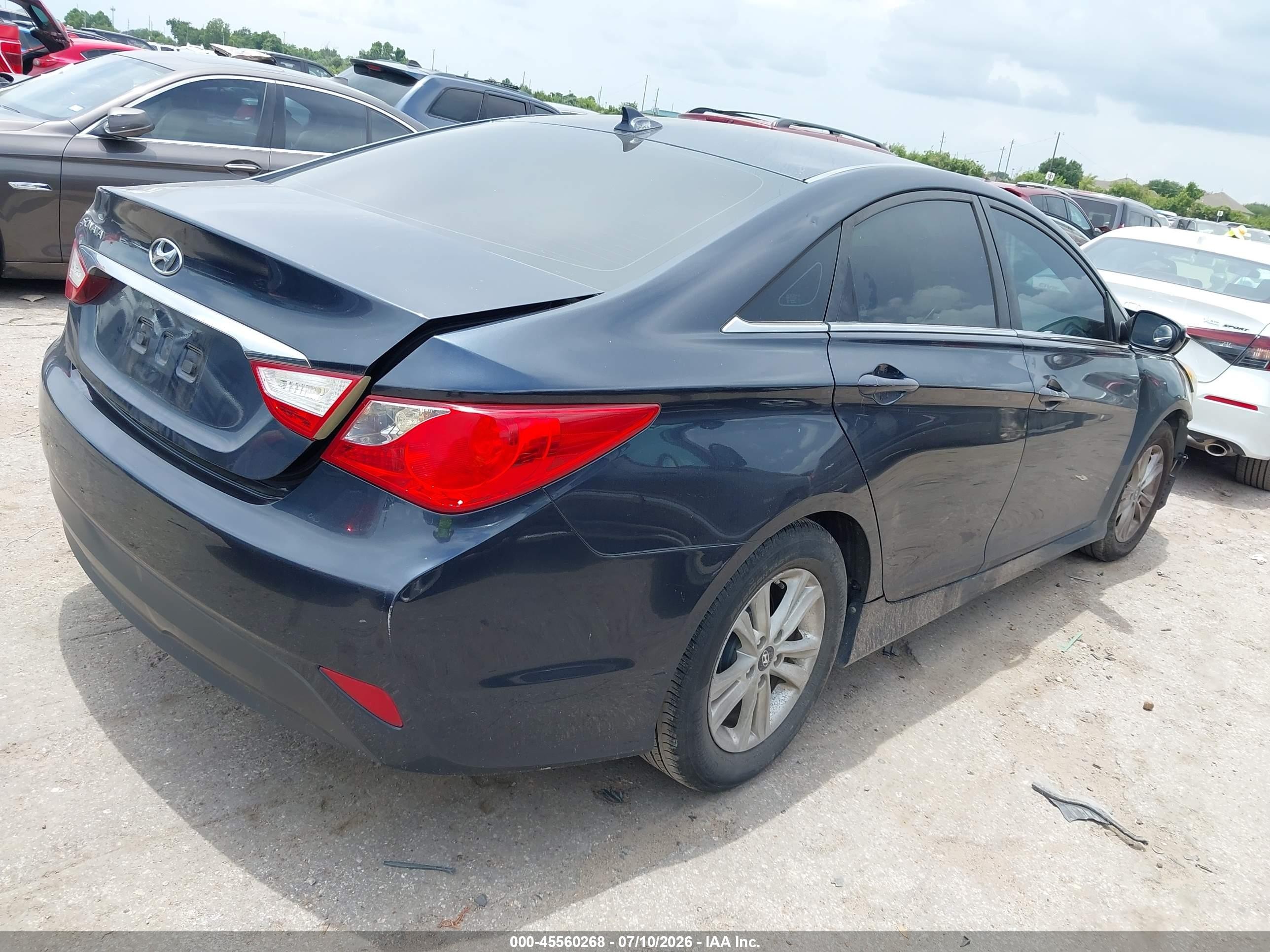 2014 Hyundai Sonata Gls Gray vin: 5NPEB4AC9EH871442