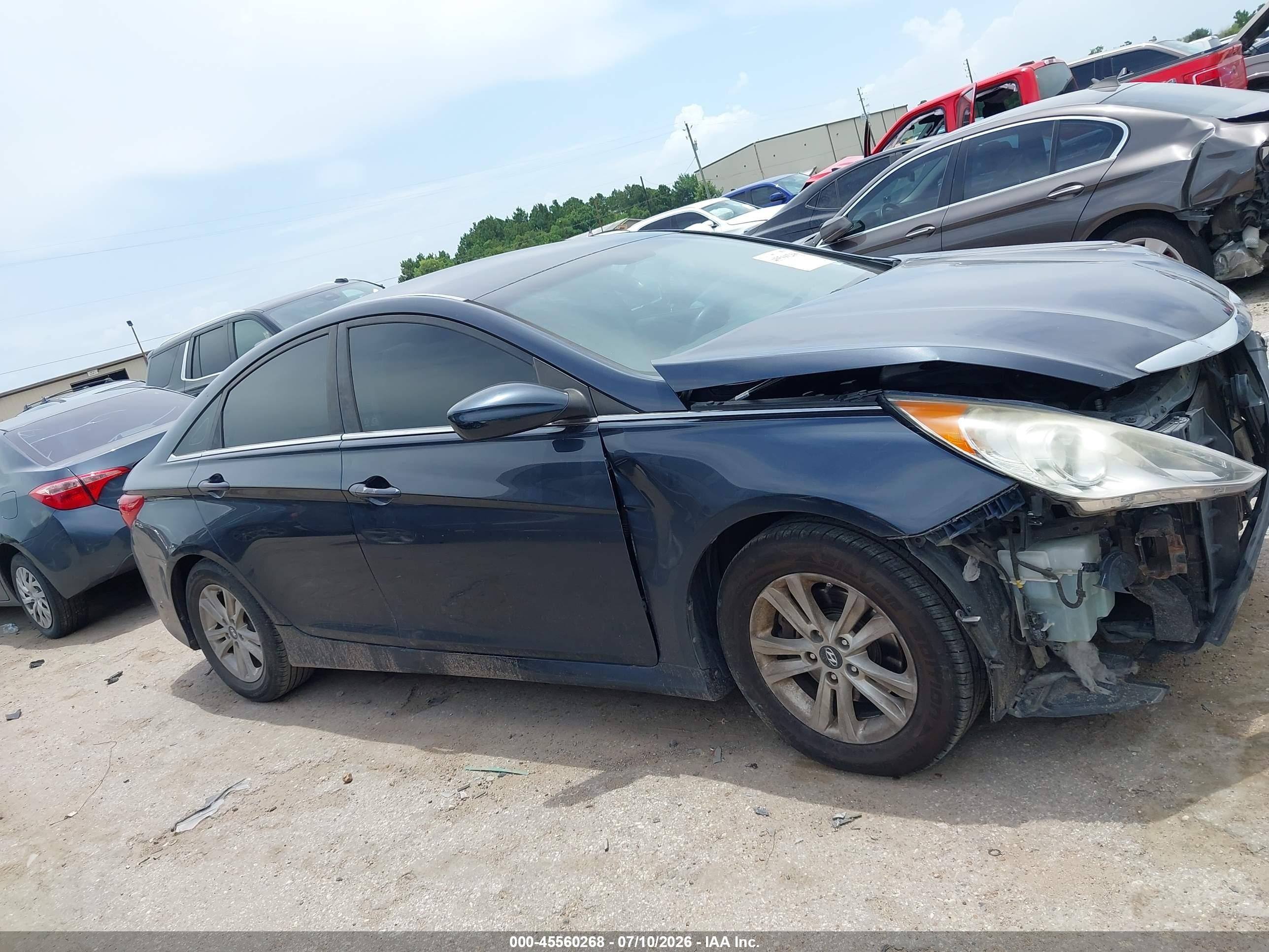 2014 Hyundai Sonata Gls Gray vin: 5NPEB4AC9EH871442