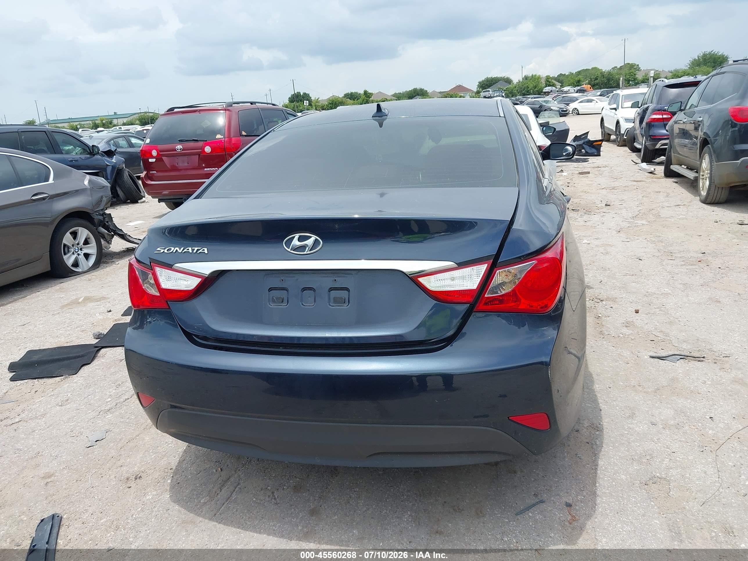 2014 Hyundai Sonata Gls Gray vin: 5NPEB4AC9EH871442