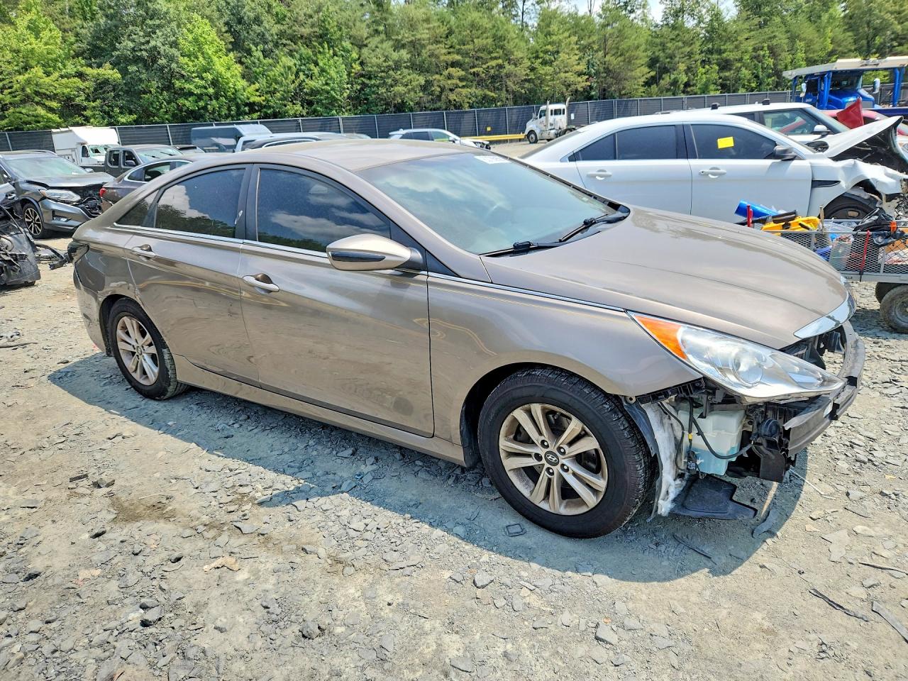 2014 Hyundai Sonata Gls Brown vin: 5NPEB4AC9EH877127