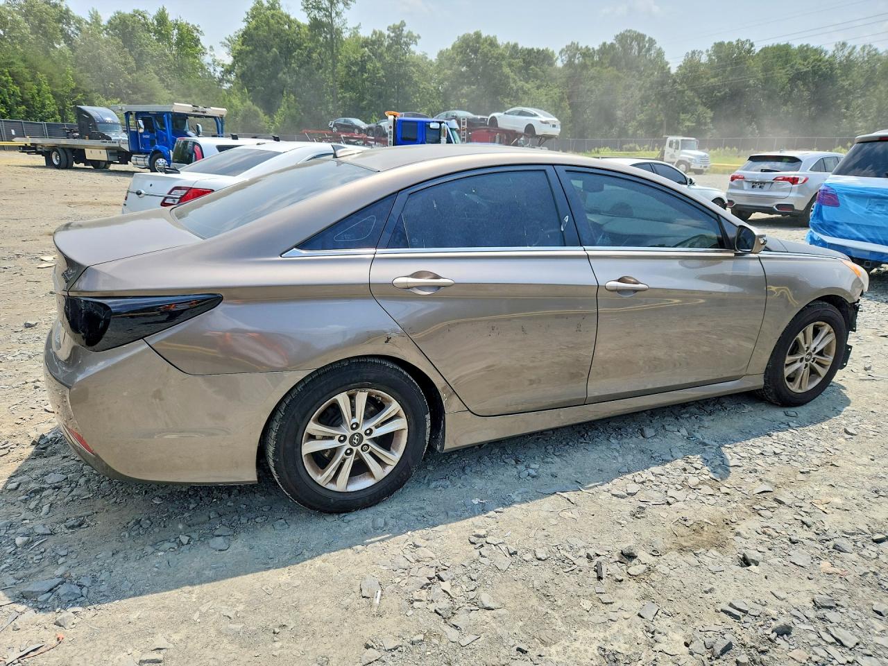 2014 Hyundai Sonata Gls Brown vin: 5NPEB4AC9EH877127