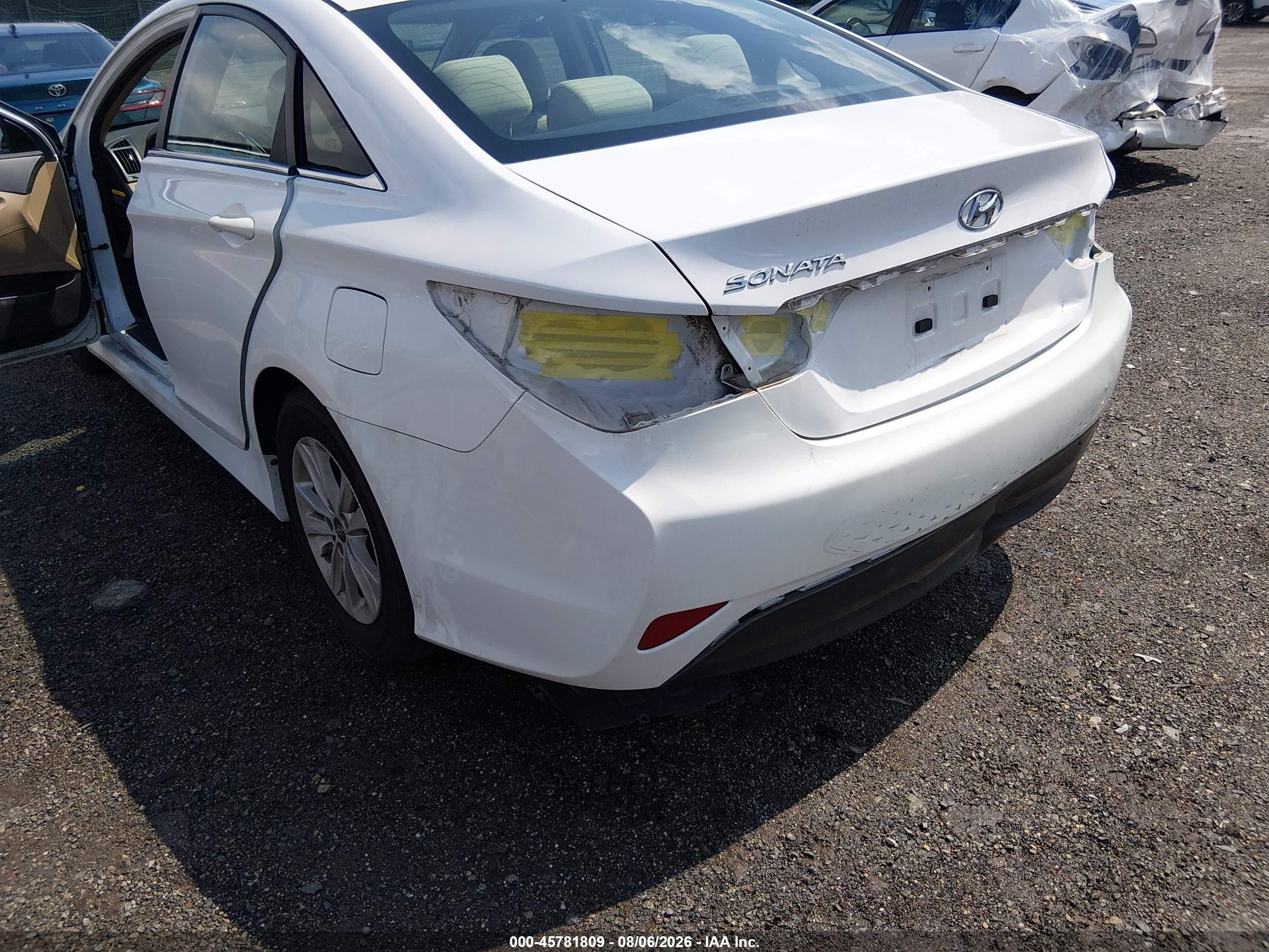 2014 Hyundai Sonata Gls Белый vin: 5NPEB4AC9EH877872