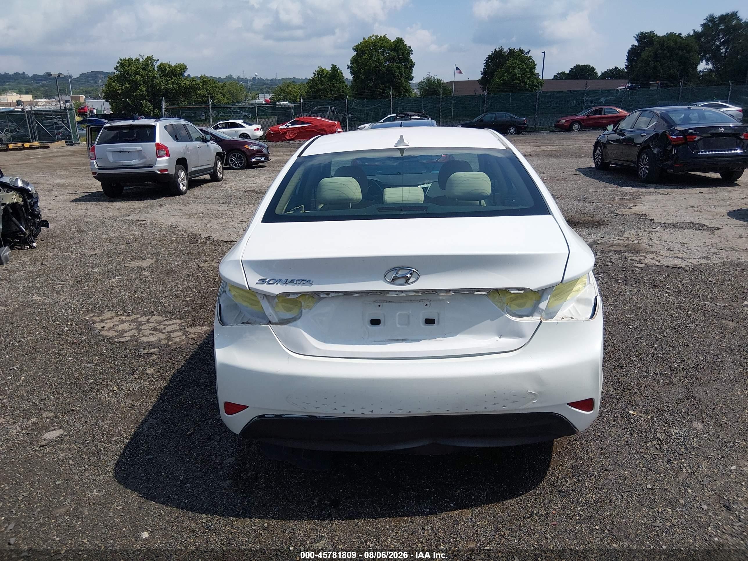 2014 Hyundai Sonata Gls Белый vin: 5NPEB4AC9EH877872