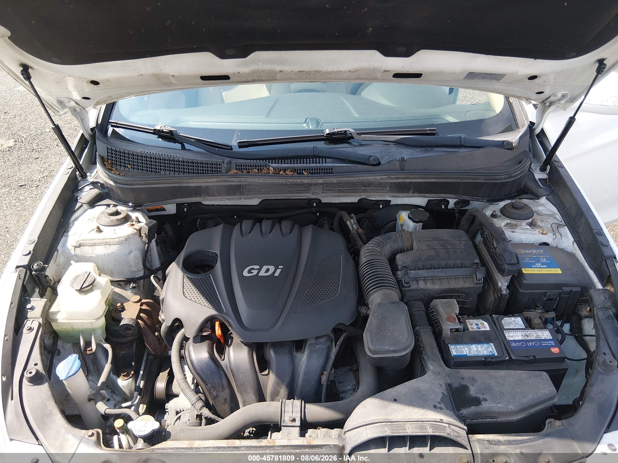 2014 Hyundai Sonata Gls Белый vin: 5NPEB4AC9EH877872