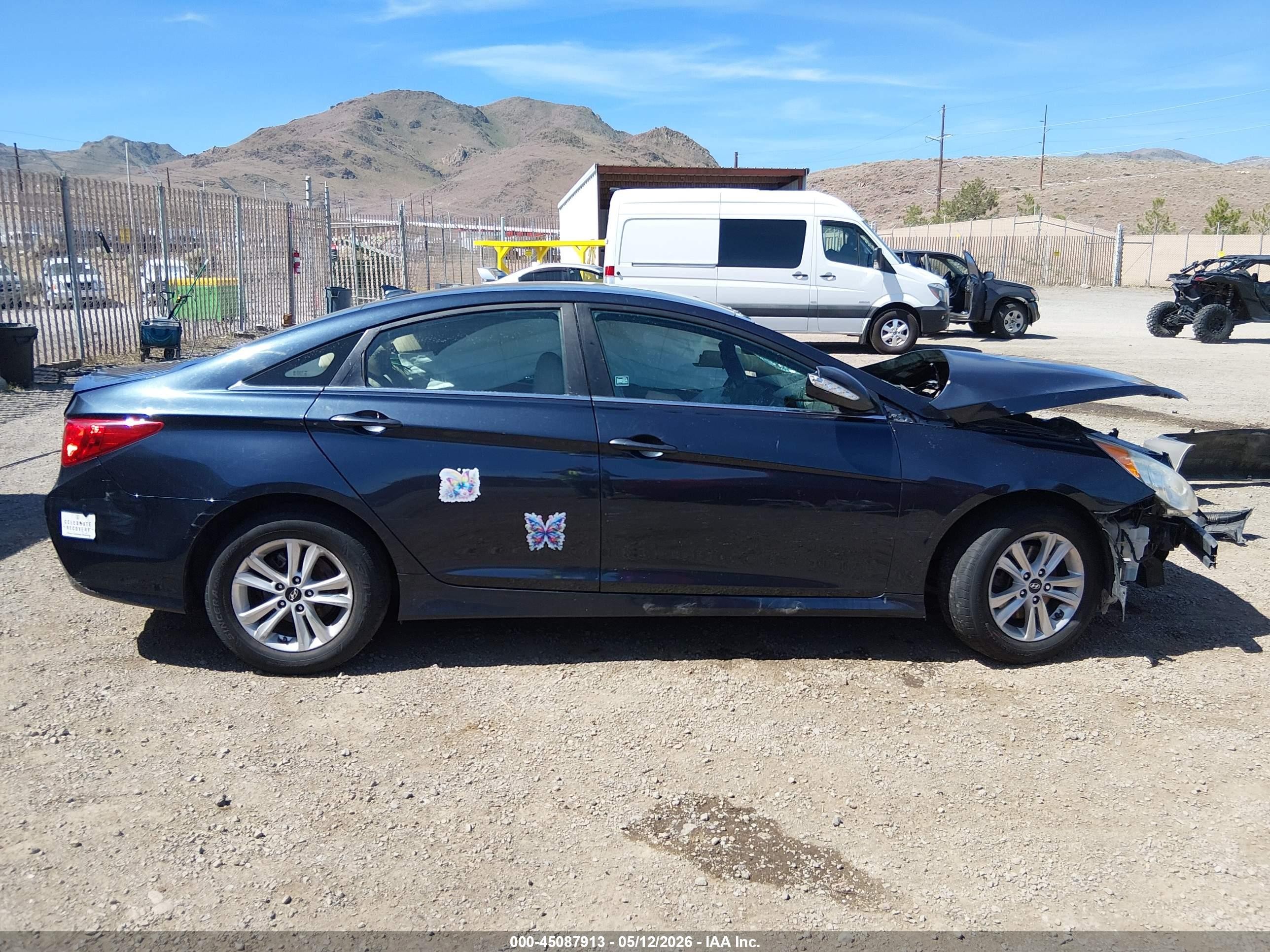 2014 Hyundai Sonata Gls Black vin: 5NPEB4AC9EH881646