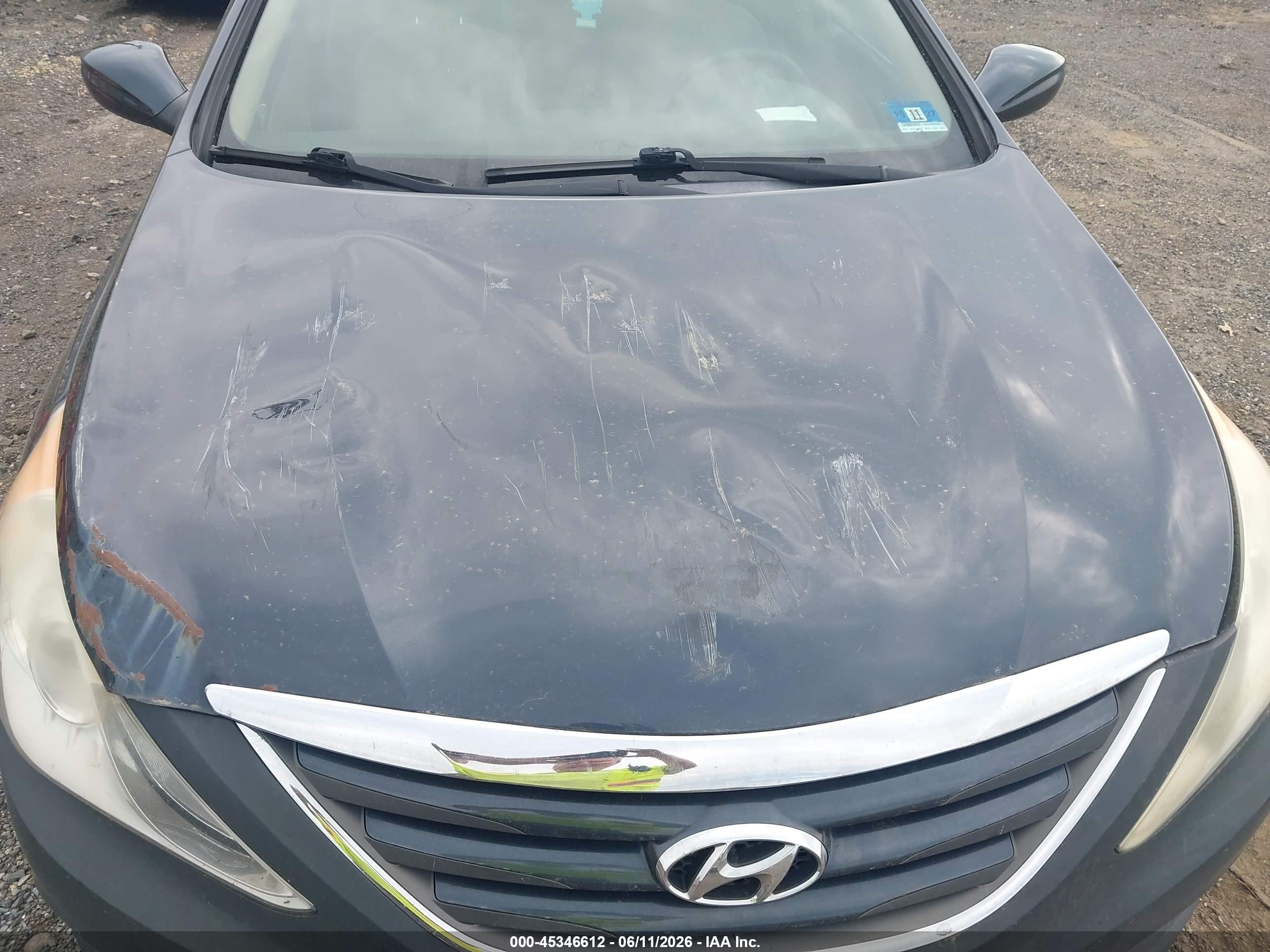 2014 Hyundai Sonata Gls Синий vin: 5NPEB4AC9EH886152