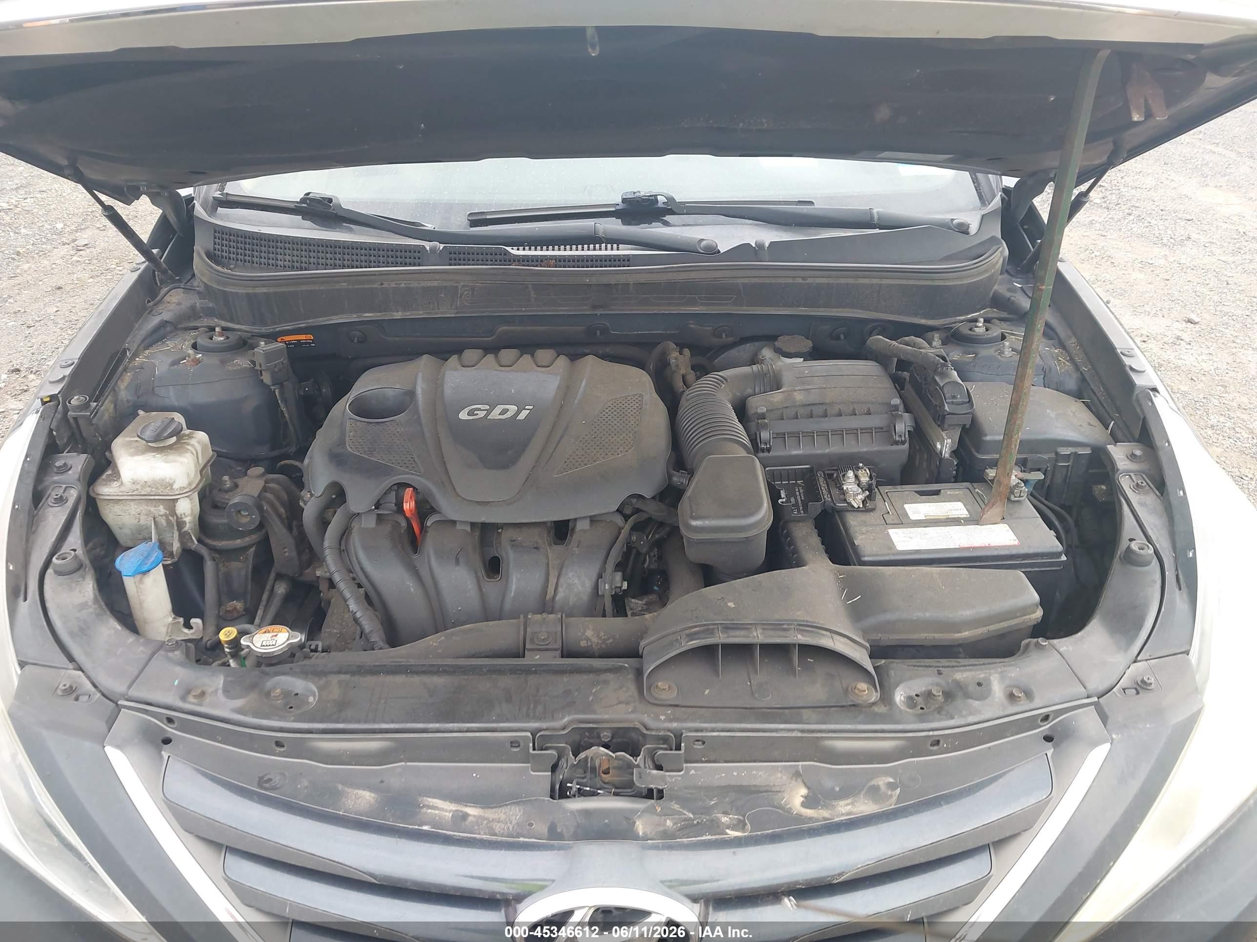 2014 Hyundai Sonata Gls Синий vin: 5NPEB4AC9EH886152