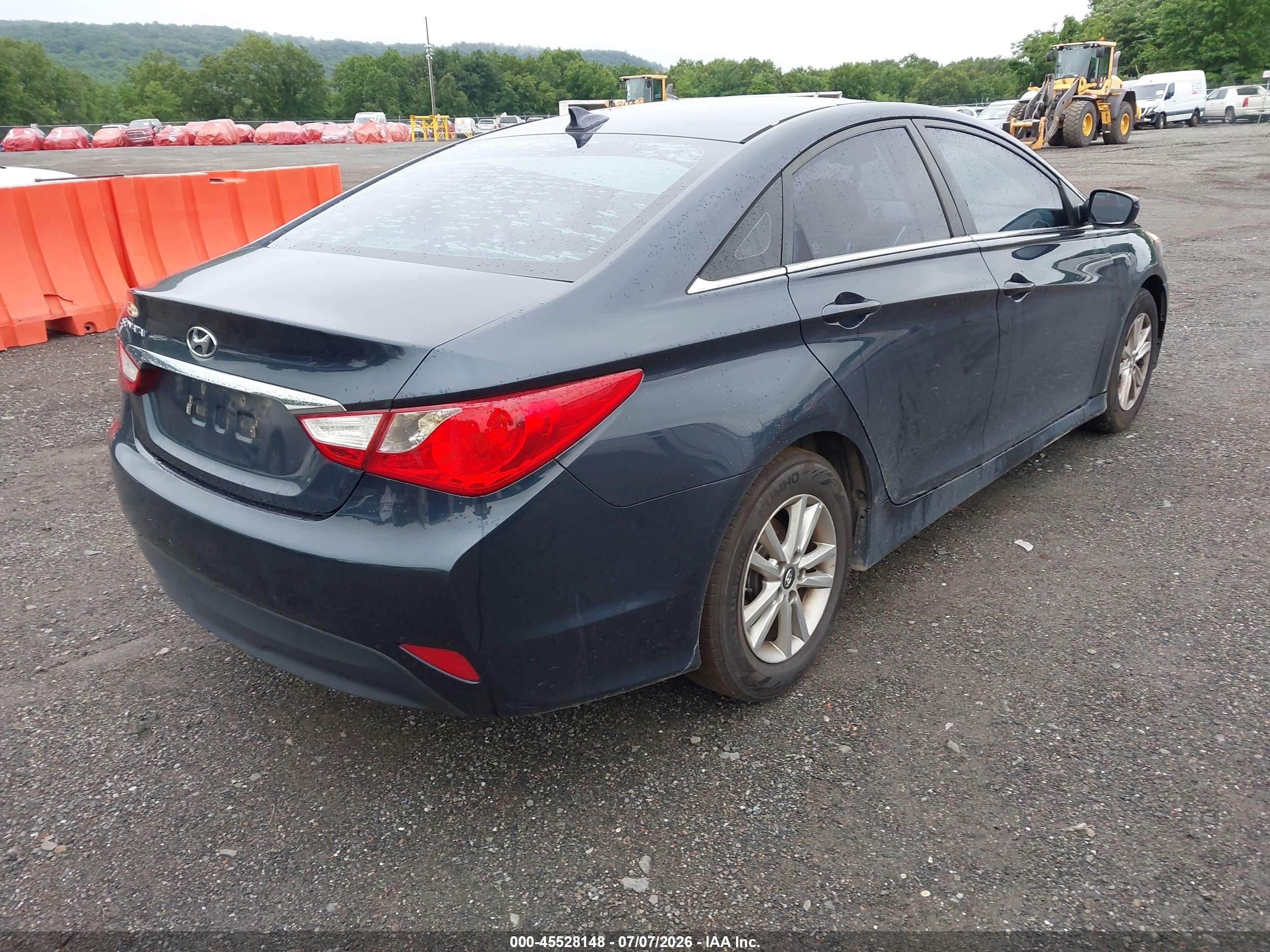 2014 Hyundai Sonata Gls Dark Blue vin: 5NPEB4AC9EH886152