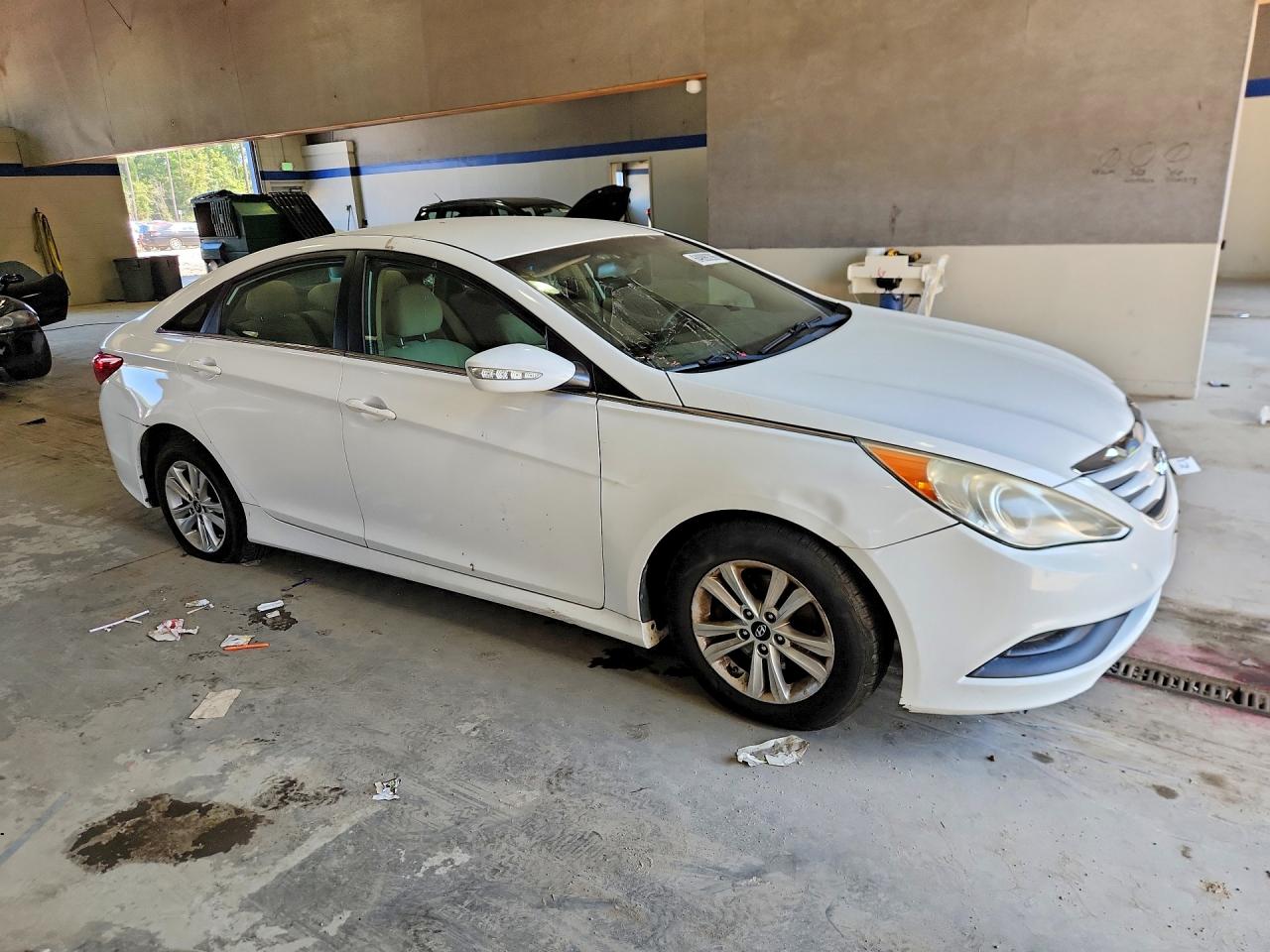2014 Hyundai Sonata Gls White vin: 5NPEB4AC9EH886362