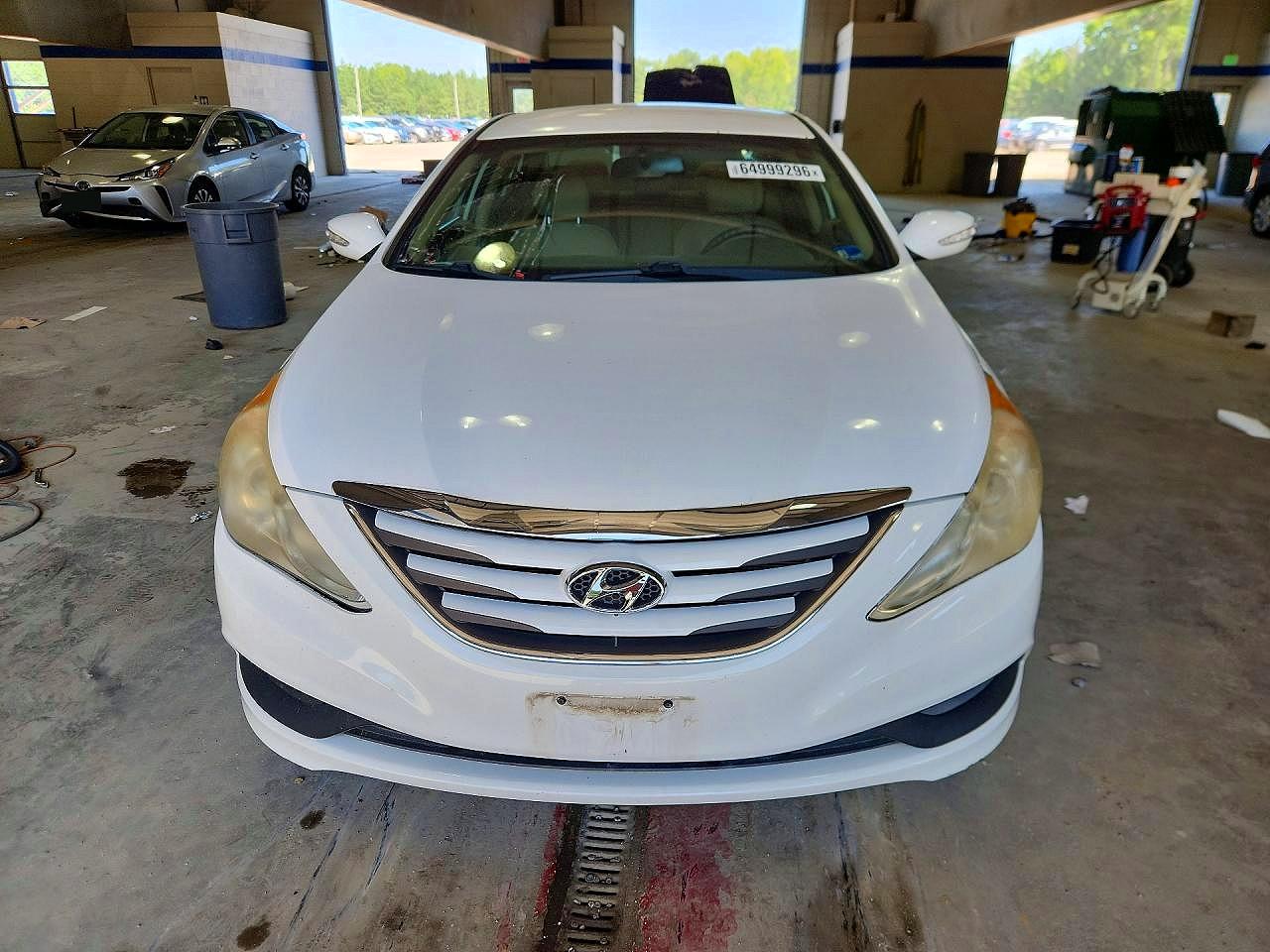 2014 Hyundai Sonata Gls White vin: 5NPEB4AC9EH886362