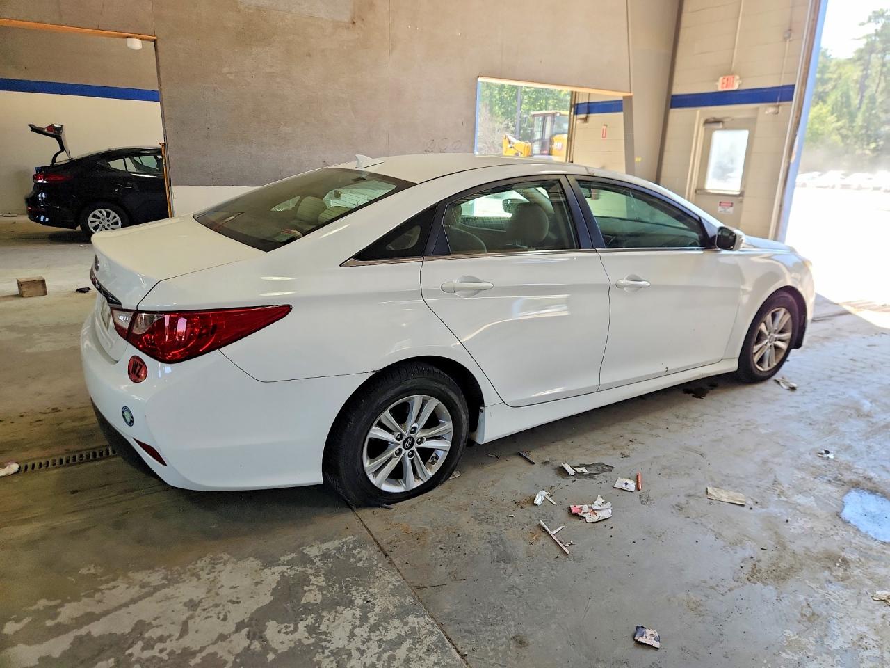 2014 Hyundai Sonata Gls White vin: 5NPEB4AC9EH886362