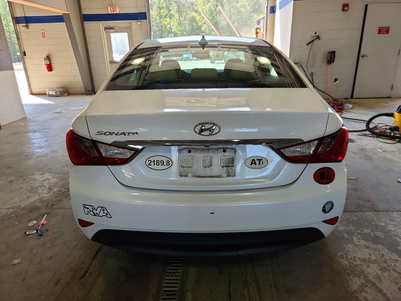 2014 Hyundai Sonata Gls White vin: 5NPEB4AC9EH886362