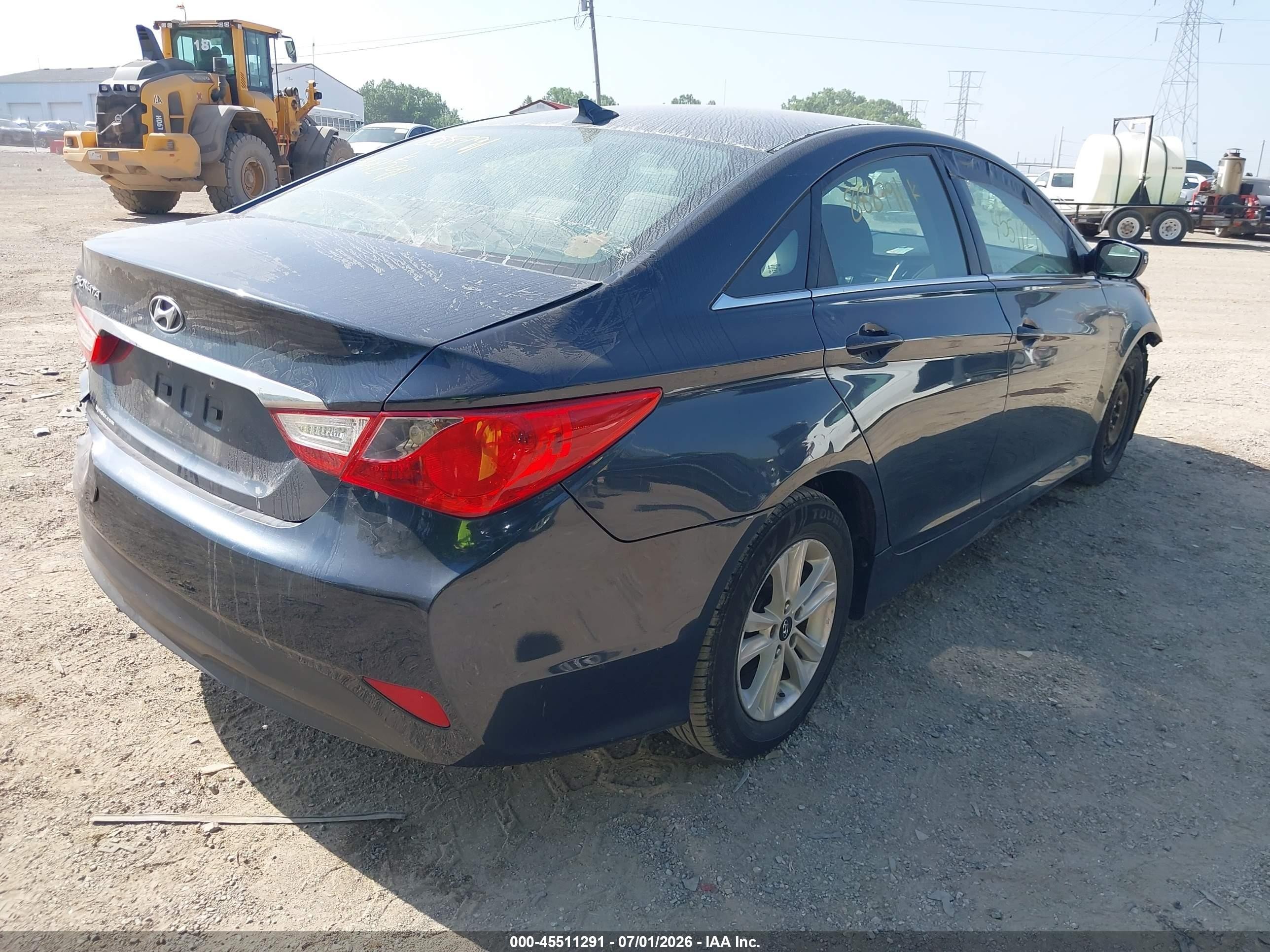 2014 Hyundai Sonata Gls Blue vin: 5NPEB4AC9EH888791