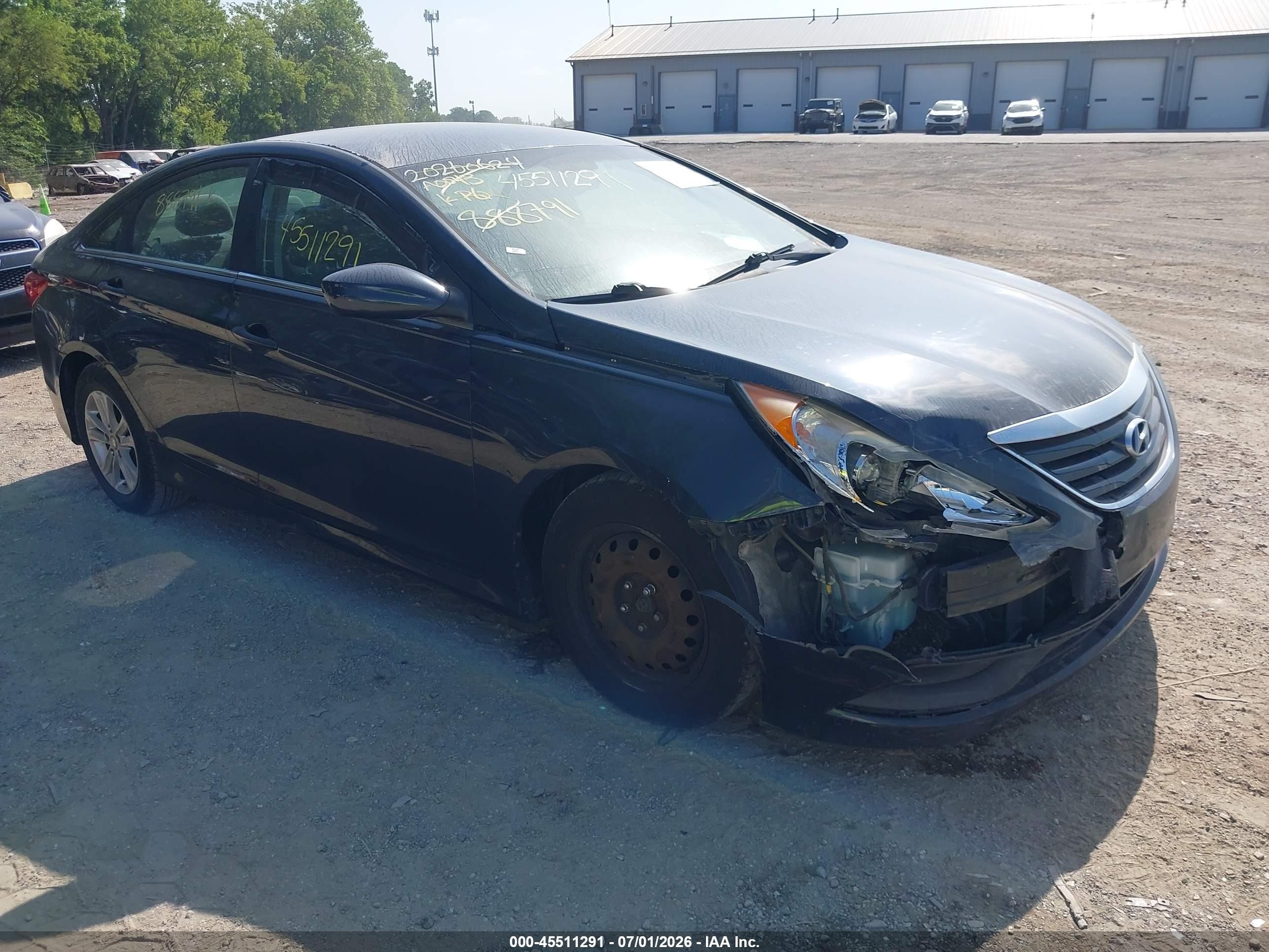 2014 Hyundai Sonata Gls Blue vin: 5NPEB4AC9EH888791
