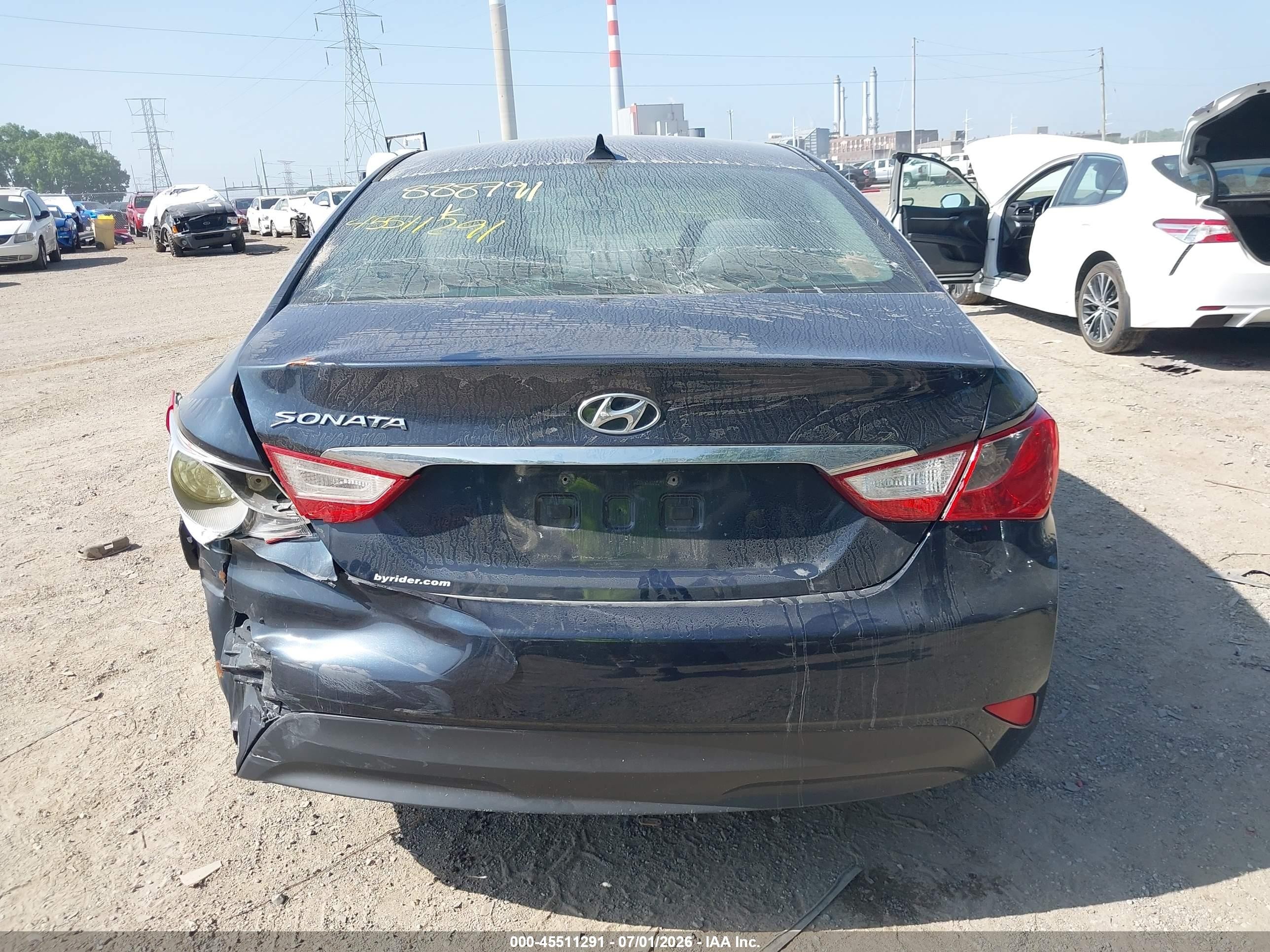 2014 Hyundai Sonata Gls Blue vin: 5NPEB4AC9EH888791