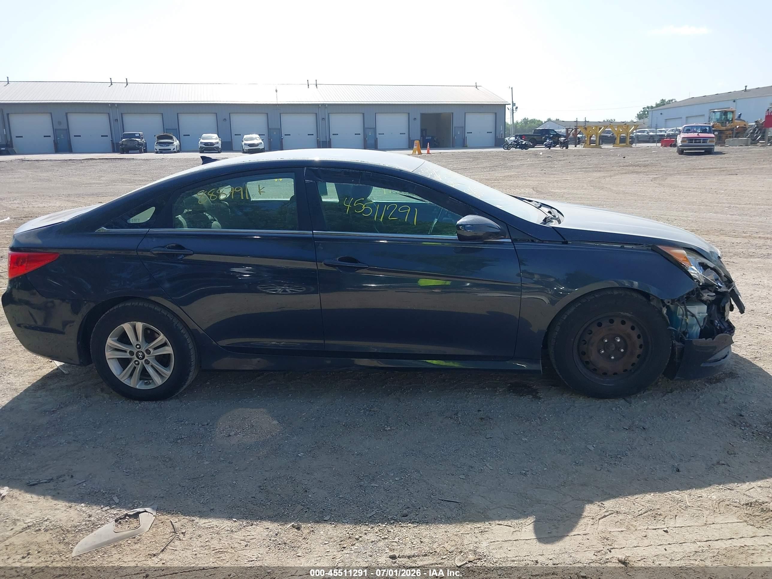 2014 Hyundai Sonata Gls Blue vin: 5NPEB4AC9EH888791
