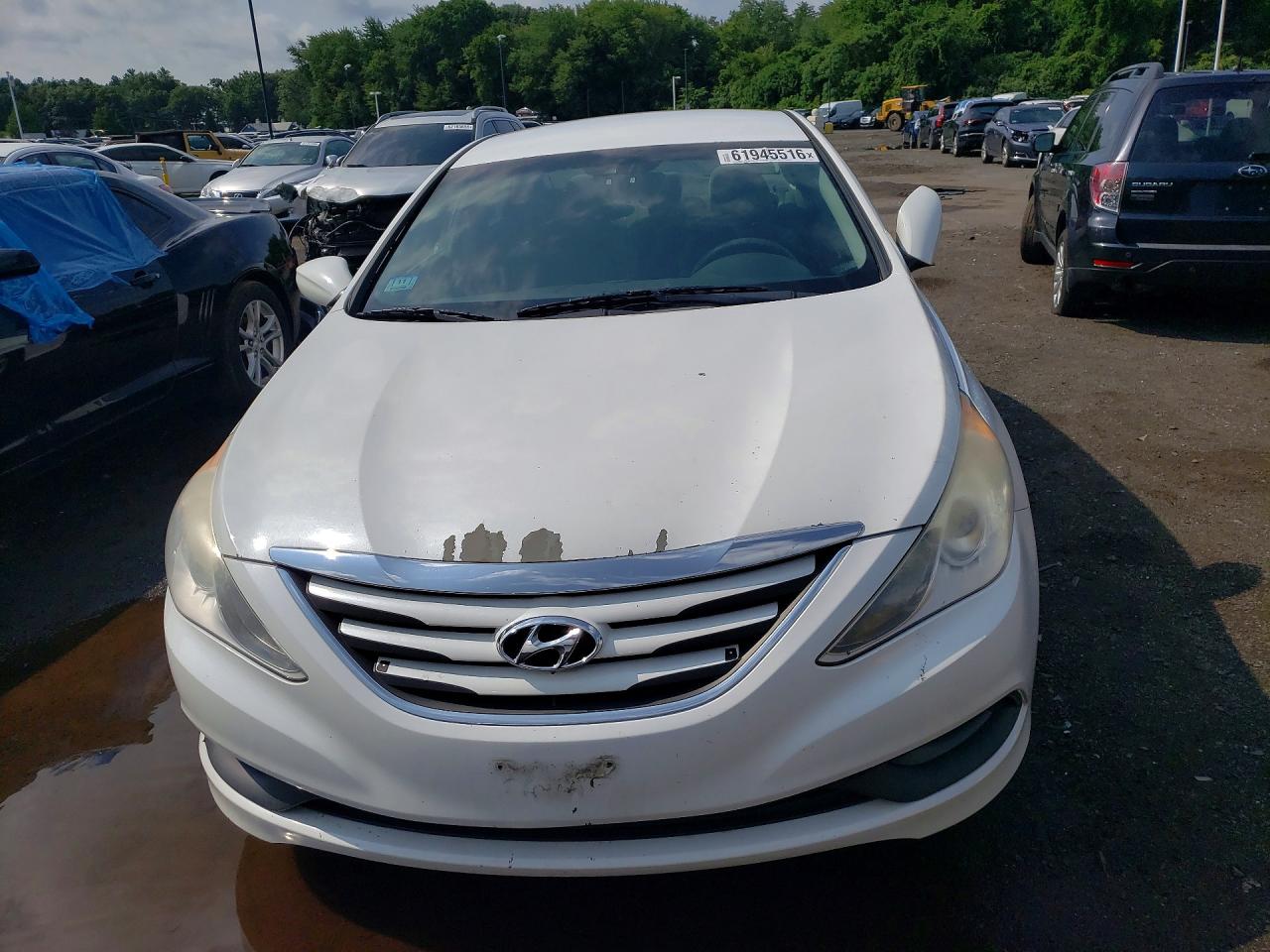 2014 Hyundai Sonata Gls White vin: 5NPEB4AC9EH891285