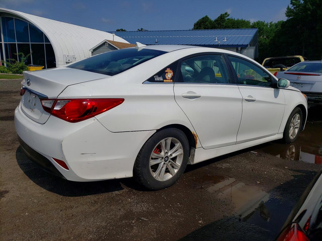 2014 Hyundai Sonata Gls White vin: 5NPEB4AC9EH891285
