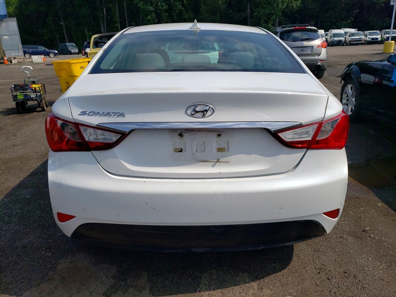 2014 Hyundai Sonata Gls White vin: 5NPEB4AC9EH891285