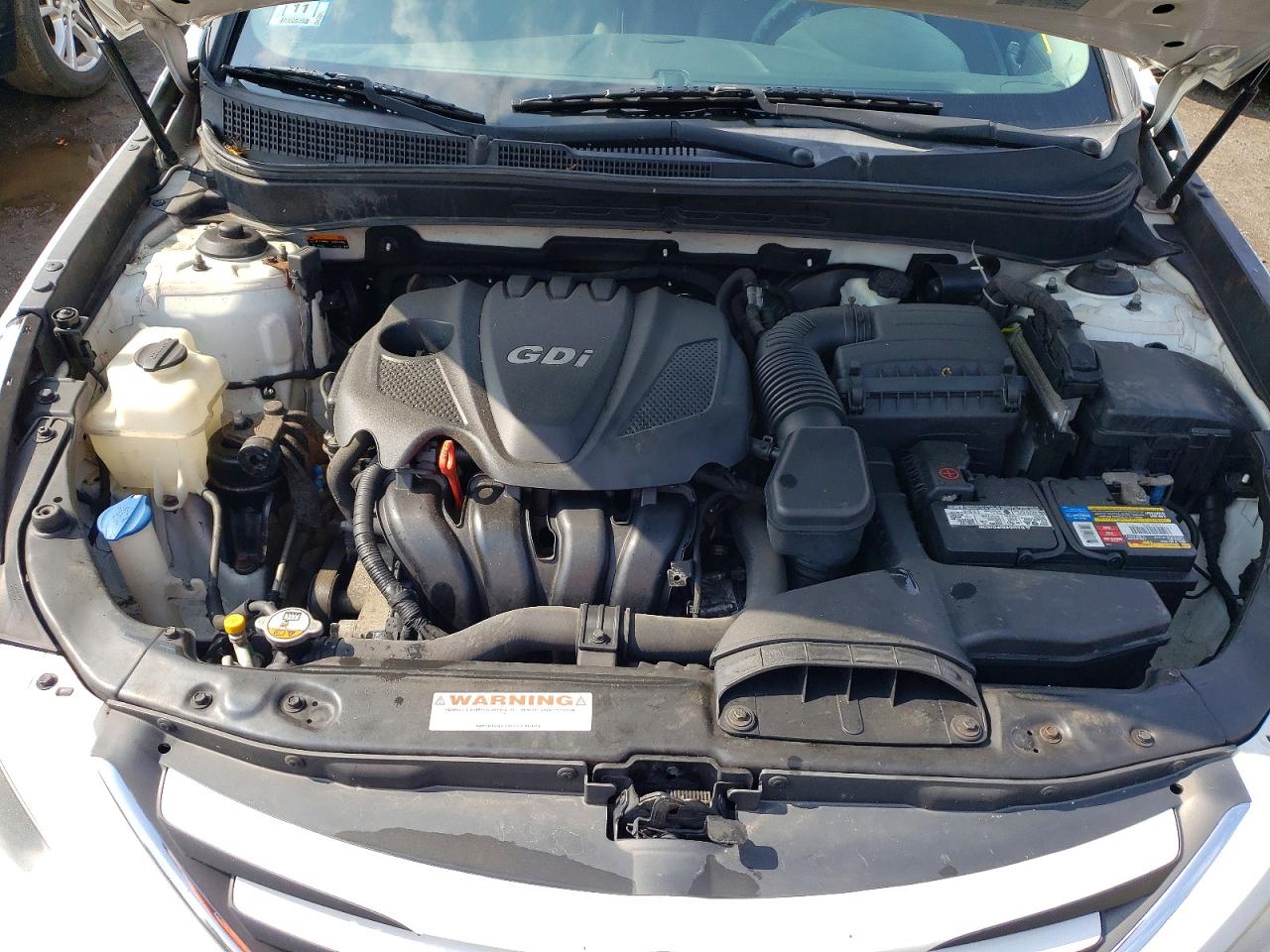 2014 Hyundai Sonata Gls White vin: 5NPEB4AC9EH891285